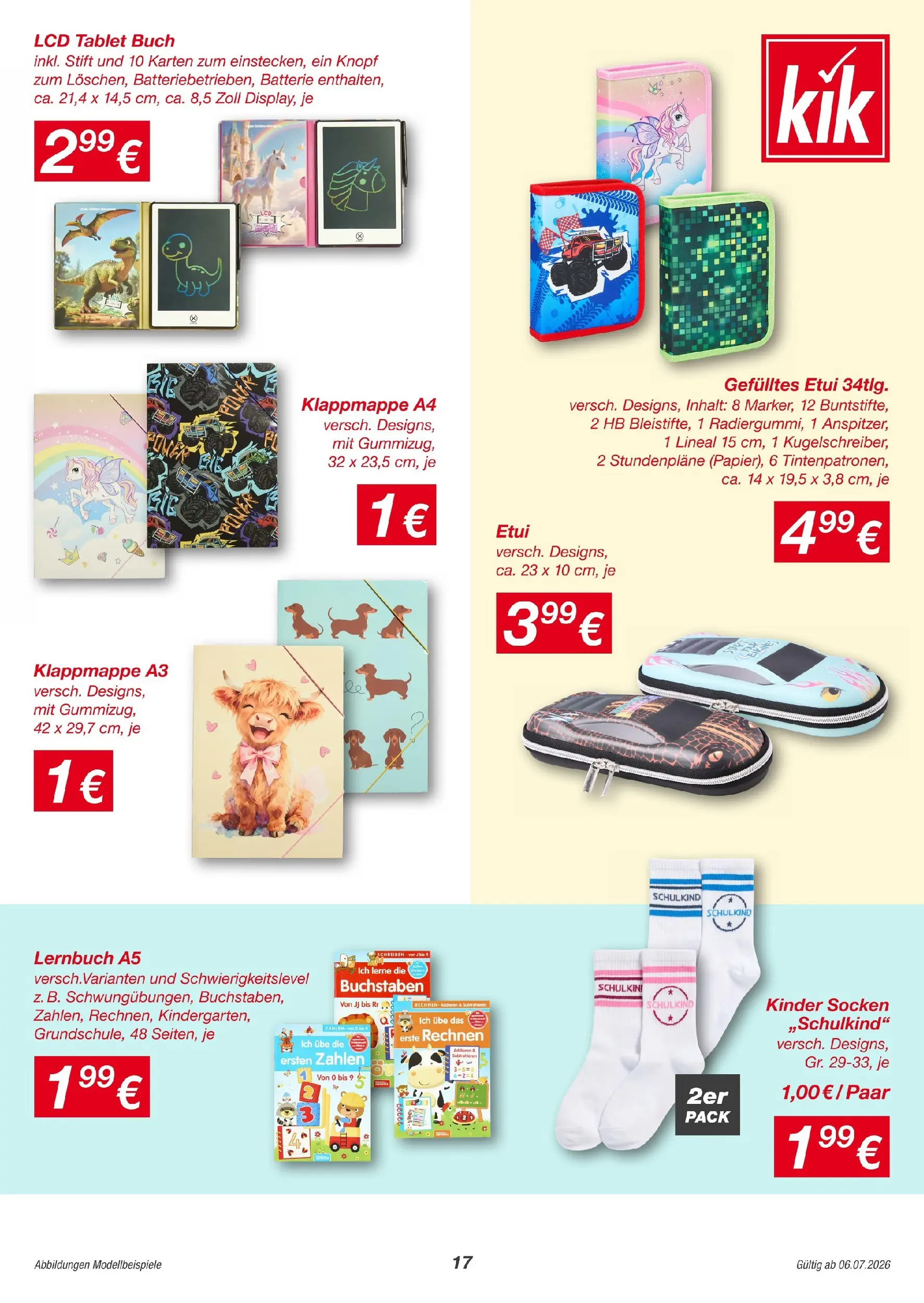 Kik Kleine Helden Werden Gross von 06.07.2026 - Aktuelle Angebote | Seite: 17 | Produkte: Socken, Tablet, Batterie