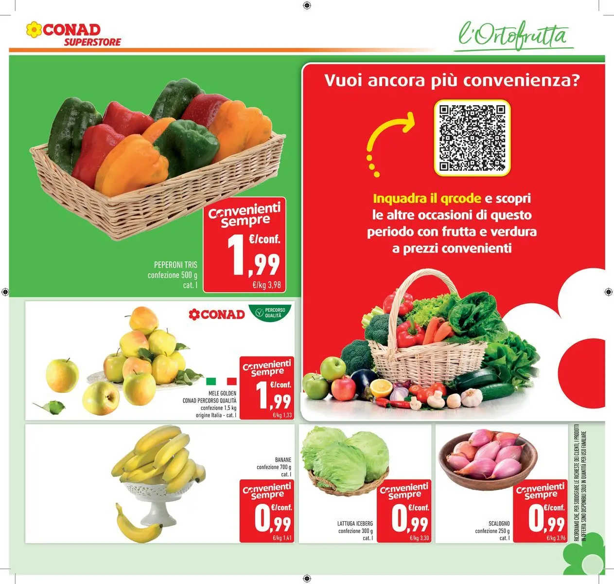 Volantino Conad dal 30/06/2026 > Anteprima | Pagina: 7 | Prodotti: Mele, Banane, Peperoni, Frutta