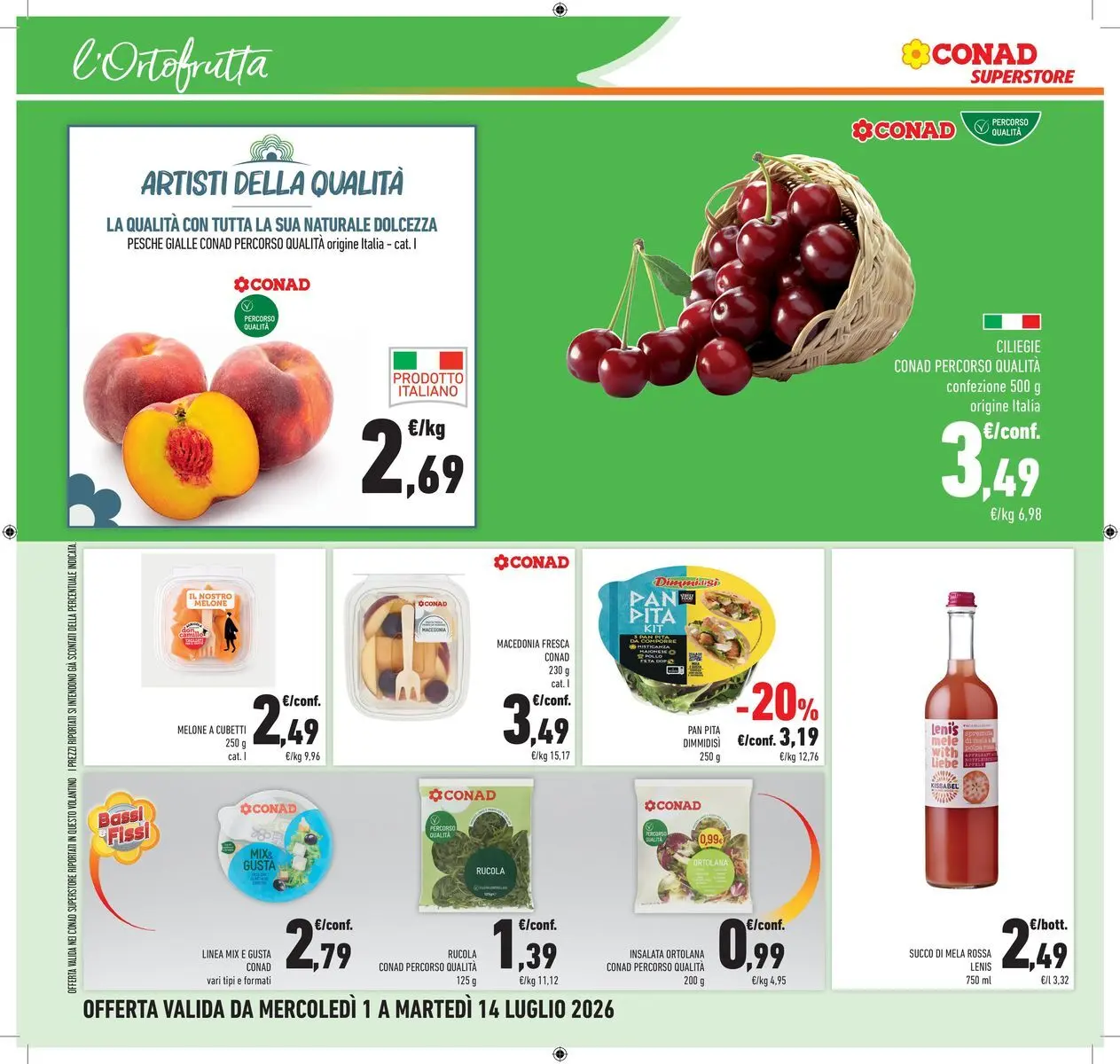 Volantino Conad dal 30/06/2026 > Anteprima | Pagina: 8 | Prodotti: Pollo, Rucola, Melone, Macedonia