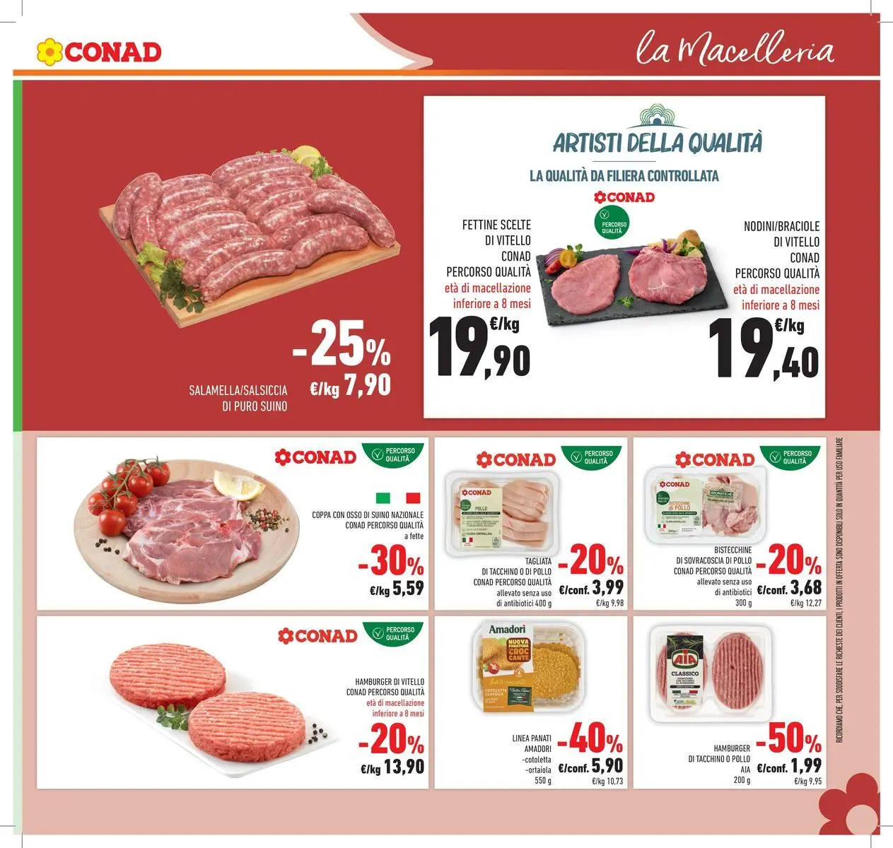 Volantino Conad dal 30/06/2026 > Anteprima | Pagina: 9 | Prodotti: Pollo, Tacchino, Vitello, Hamburger