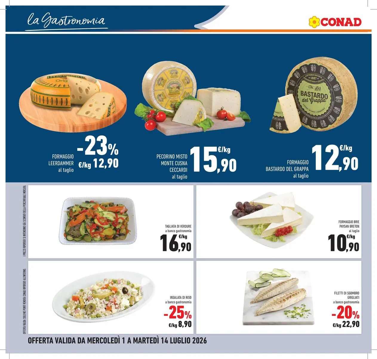 Volantino Conad dal 30/06/2026 > Anteprima | Pagina: 12 | Prodotti: Verdure, Formaggio, Pecorino, Insalata di riso