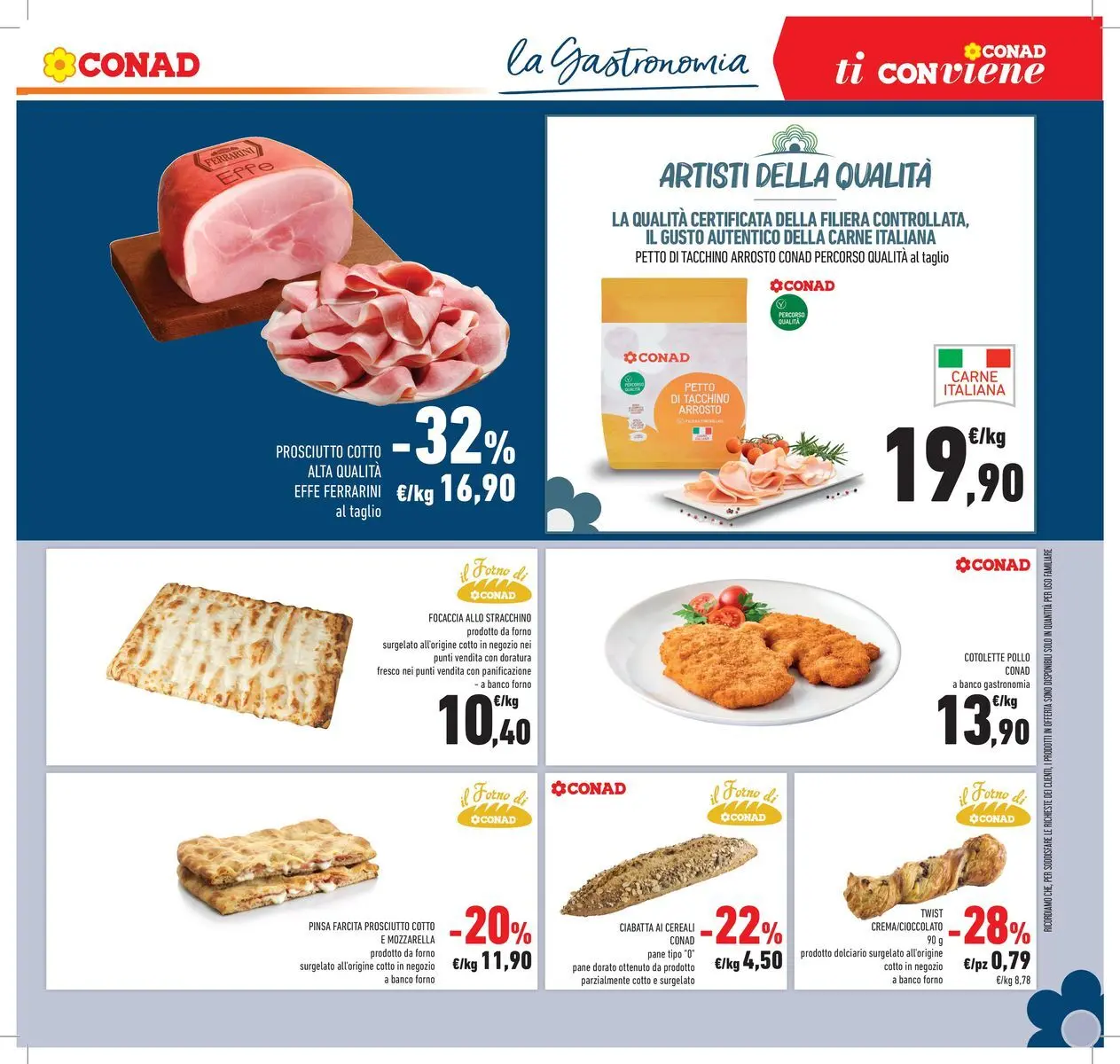 Volantino Conad dal 30/06/2026 > Anteprima | Pagina: 13 | Prodotti: Pollo, Tacchino, Mozzarella, Il forno