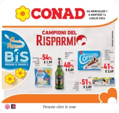 Anteprima del volantino Conad - Campioni del risparmio valido a partire dal 30/06/2026 Anteprima del volantino Conad - Campioni del risparmio valido a partire dal 30/06/2026