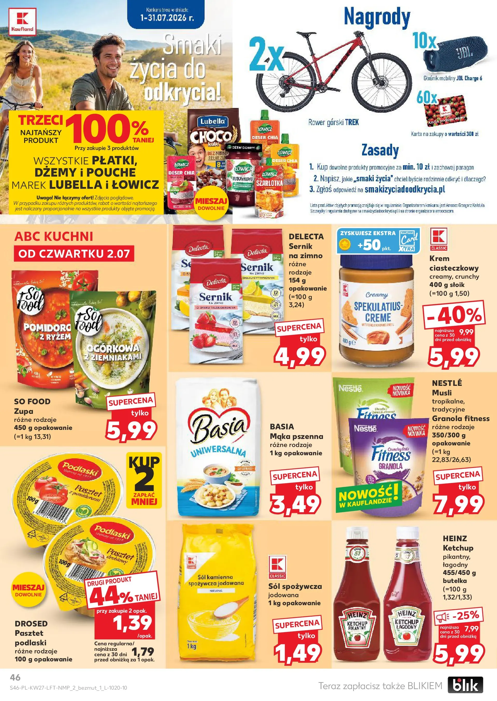 Kaufland gazetka (02.07.2026) - od jutra | Strona: 46 | Produkty: Ketchup, Głośnik, Płatki, Sól Kaufland gazetka od 02.07.2026 - od jutra PDF | Strona: 46 | Produkty: Ketchup, Głośnik, Płatki, Sól