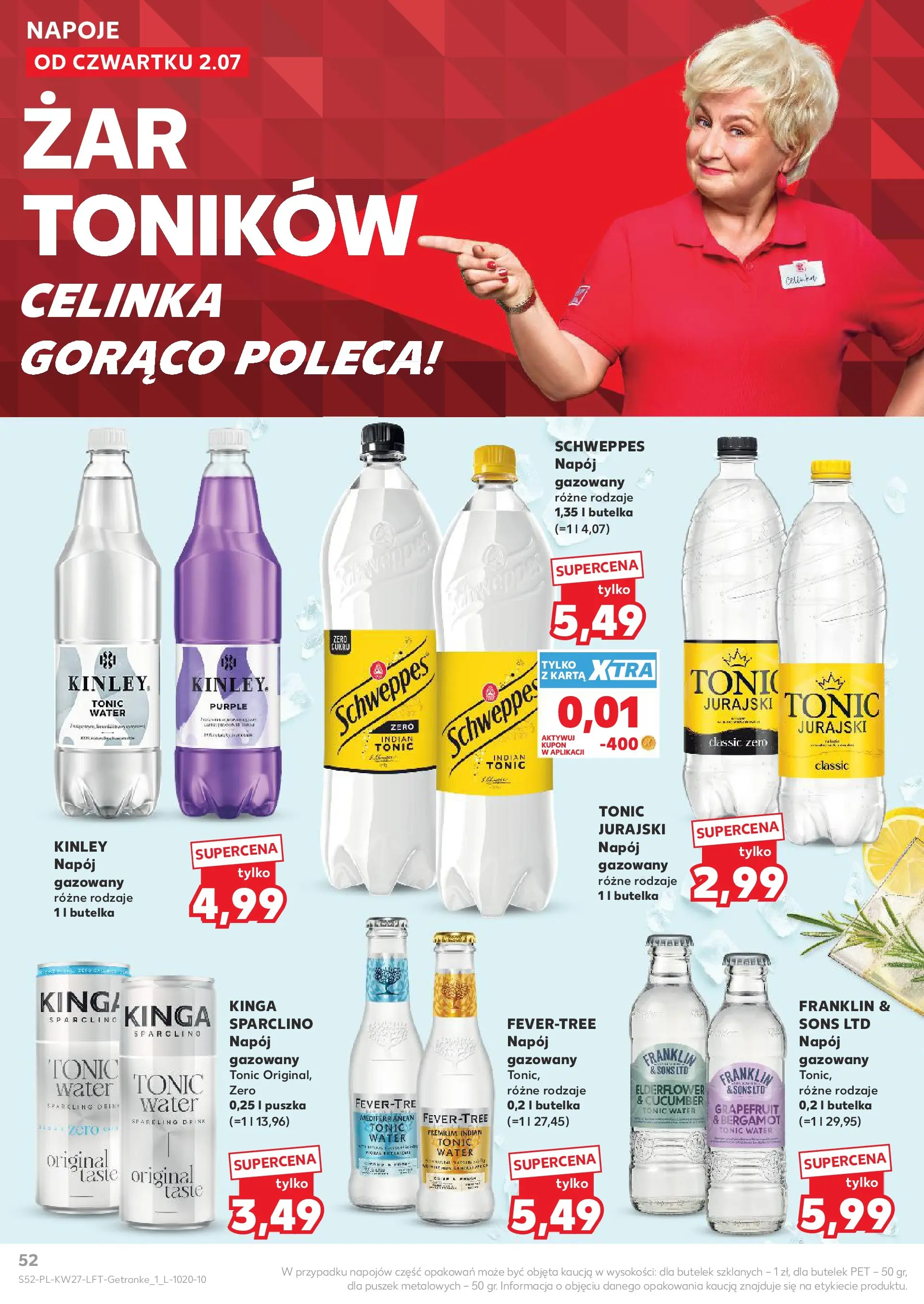 Kaufland gazetka (02.07.2026) - od jutra | Strona: 52 | Produkty: Karta, Napoje Kaufland gazetka od 02.07.2026 - od jutra PDF | Strona: 52 | Produkty: Karta, Napoje