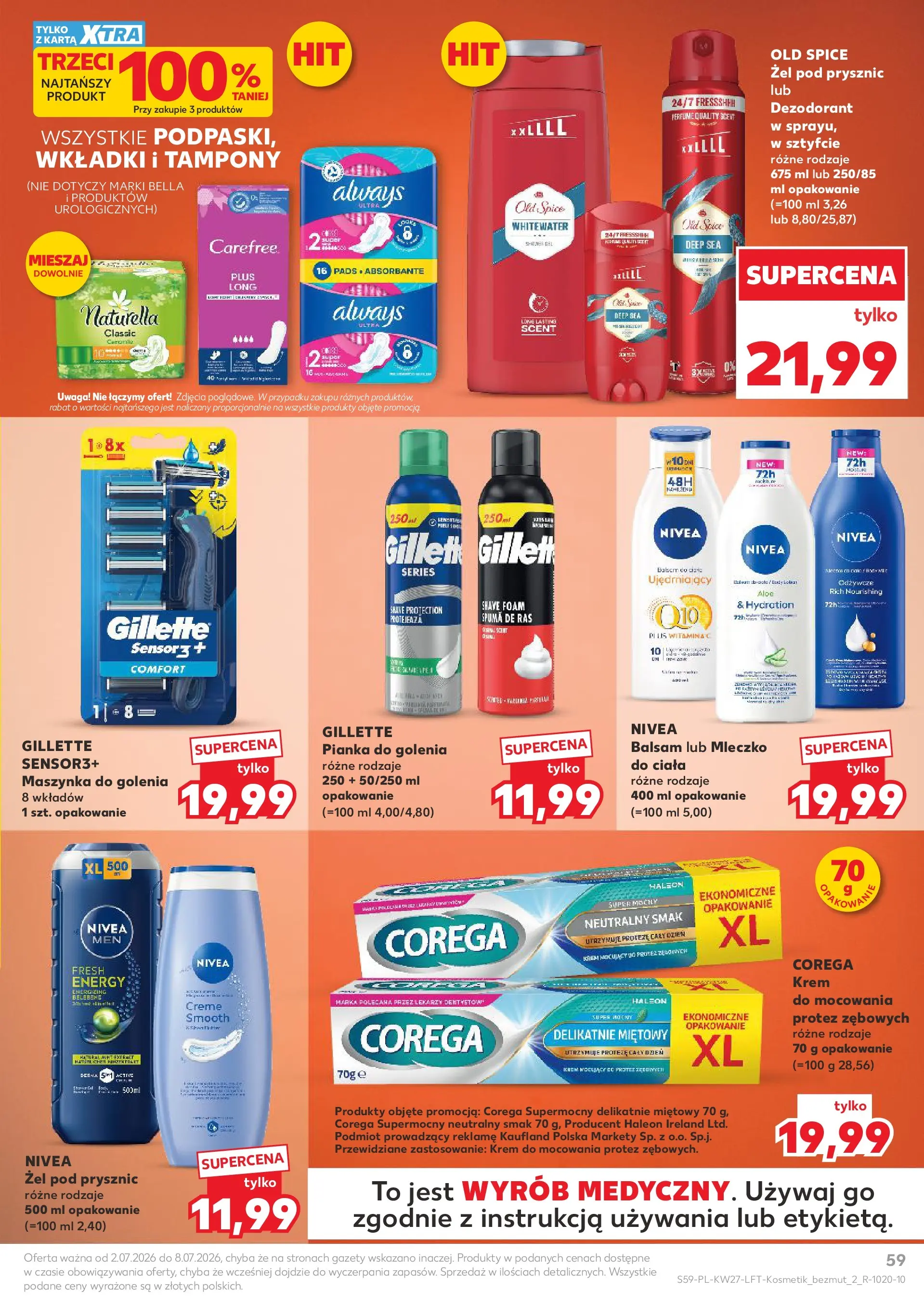 Kaufland gazetka (02.07.2026) - od jutra | Strona: 59 | Produkty: Mleczko do ciała, Żel pod prysznic, Krem, Lotion Kaufland gazetka od 02.07.2026 - od jutra PDF | Strona: 59 | Produkty: Mleczko do ciała, Żel pod prysznic, Krem, Lotion