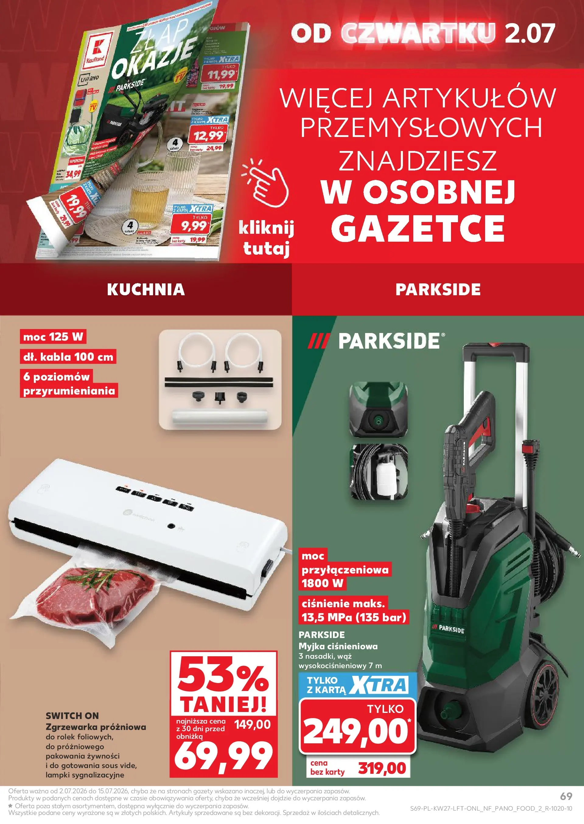 Kaufland gazetka (02.07.2026) - od jutra | Strona: 69 | Produkty: Karta, Lampki Kaufland gazetka od 02.07.2026 - od jutra PDF | Strona: 69 | Produkty: Karta, Lampki