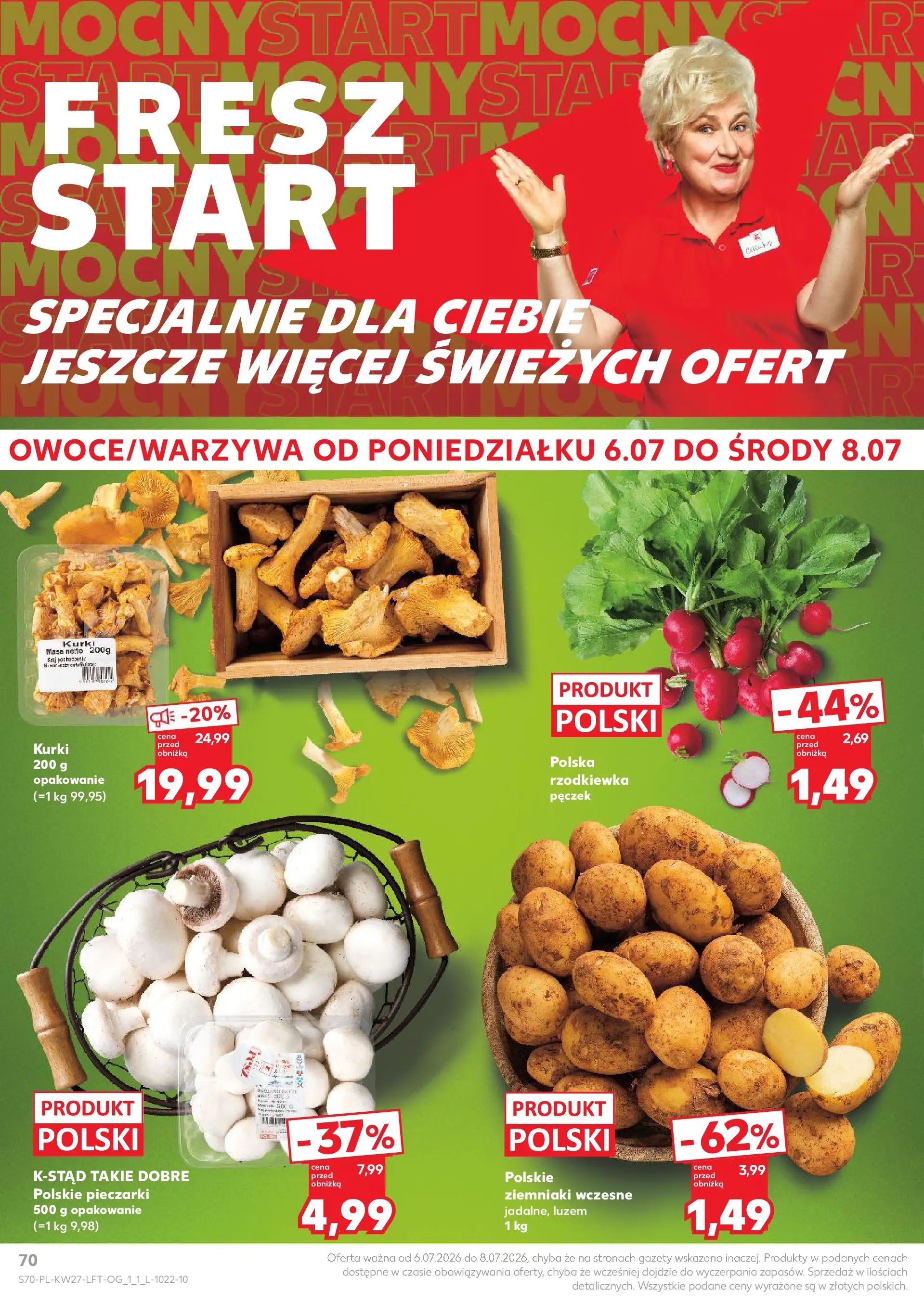 Kaufland gazetka (02.07.2026) - od jutra | Strona: 70 | Produkty: Pieczarki, Ziemniaki Kaufland gazetka od 02.07.2026 - od jutra PDF | Strona: 70 | Produkty: Pieczarki, Ziemniaki