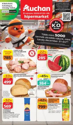 Auchan akciós újság Budapest - amely érvényes a következő dátumtól: 2026.07.02.