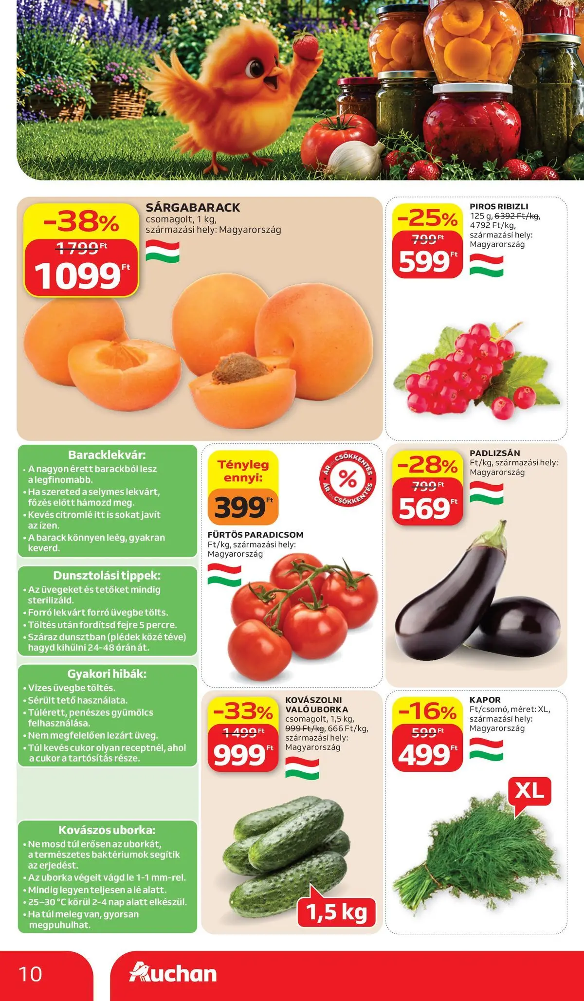 Auchan akciós újság Budapest - 2026.07.02. -tól/töl > akció, lapozható szórólap 🛍️ | Oldal: 10 | Termékek: Tévé, Gyümölcs, Paradicsom, Cukor