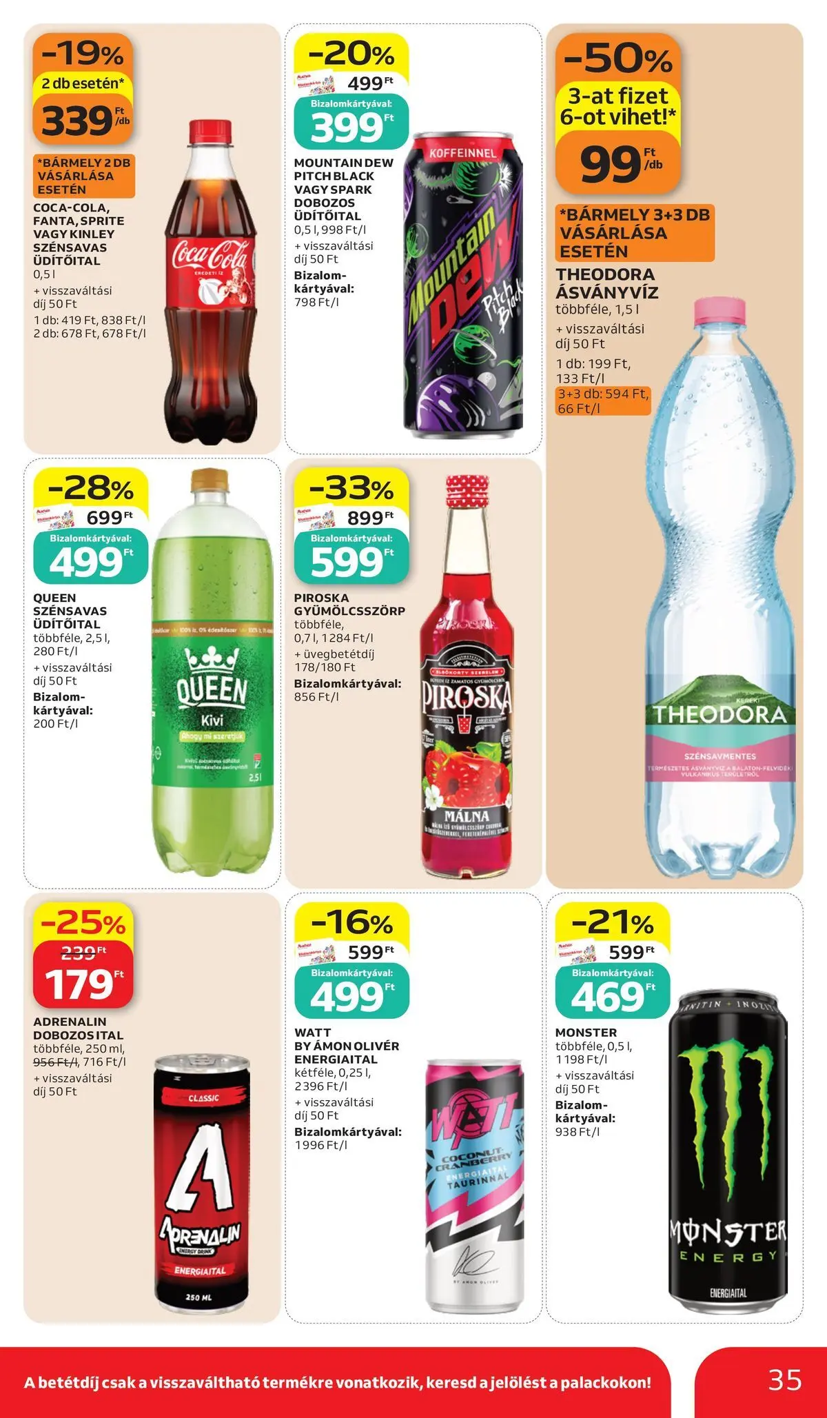 Auchan akciós újság Budapest - 2026.07.02. -tól/töl > akció, lapozható szórólap 🛍️ | Oldal: 35 | Termékek: Málna, Energiaital, Coca Cola, Ásványvíz