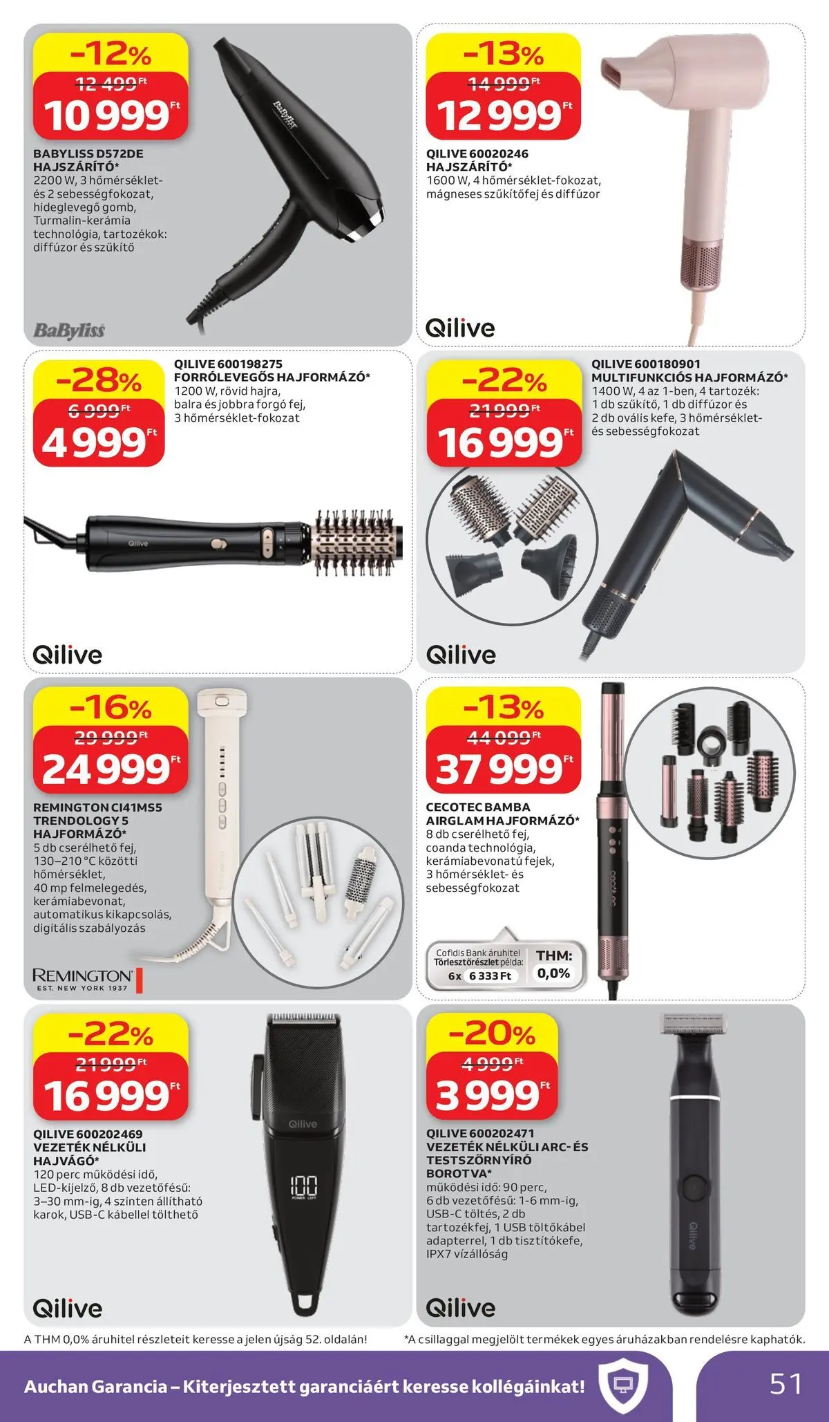 Auchan akciós újság Budapest - 2026.07.02. -tól/töl > akció, lapozható szórólap 🛍️ | Oldal: 51 | Termékek: Hajvágó, USB, Diffúzor