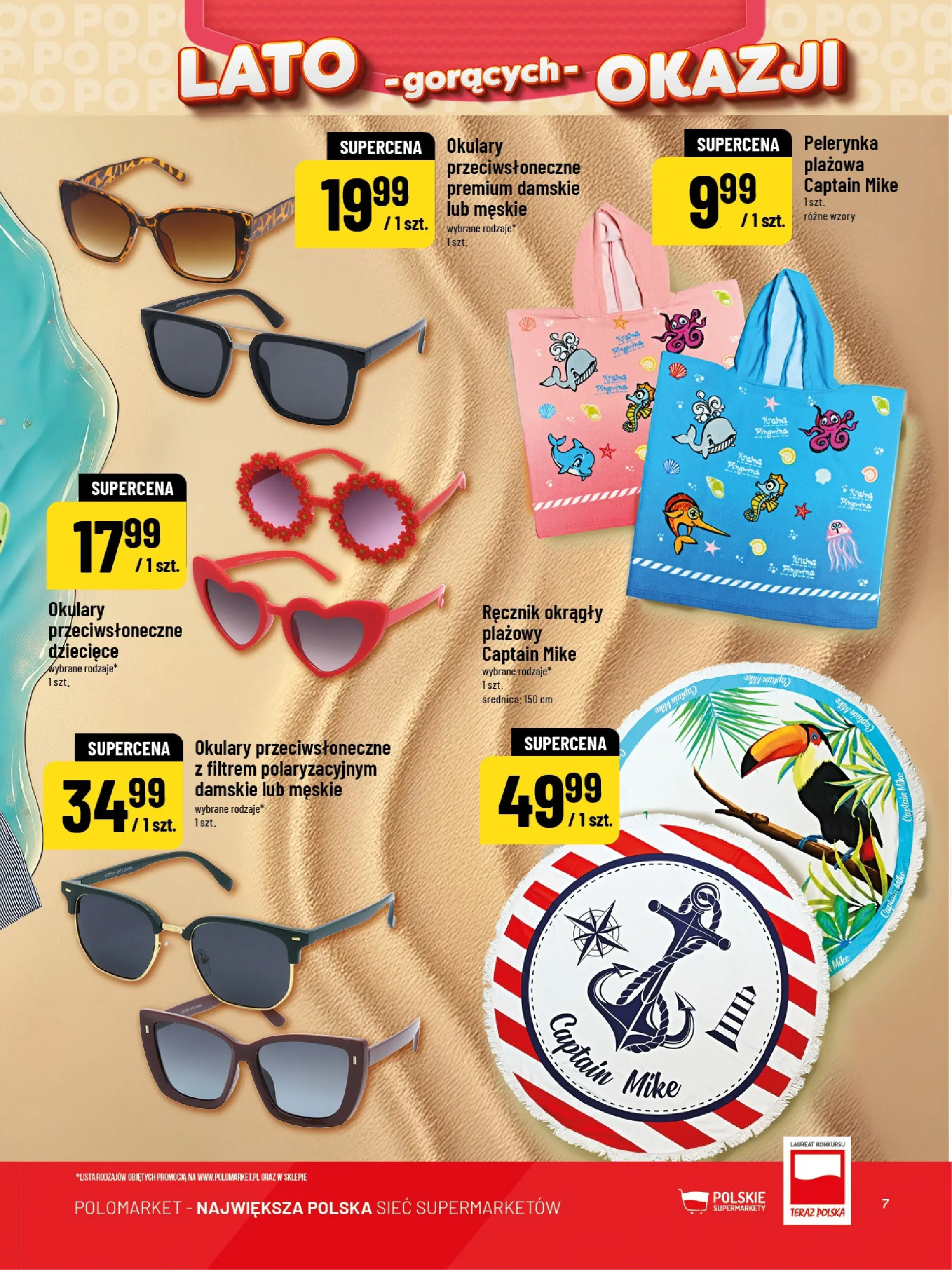 Nowa POLOmarket gazetka od jutra 01.07.2026 | Strona: 7 | Produkty: Okulary, Okulary przeciwsłoneczne