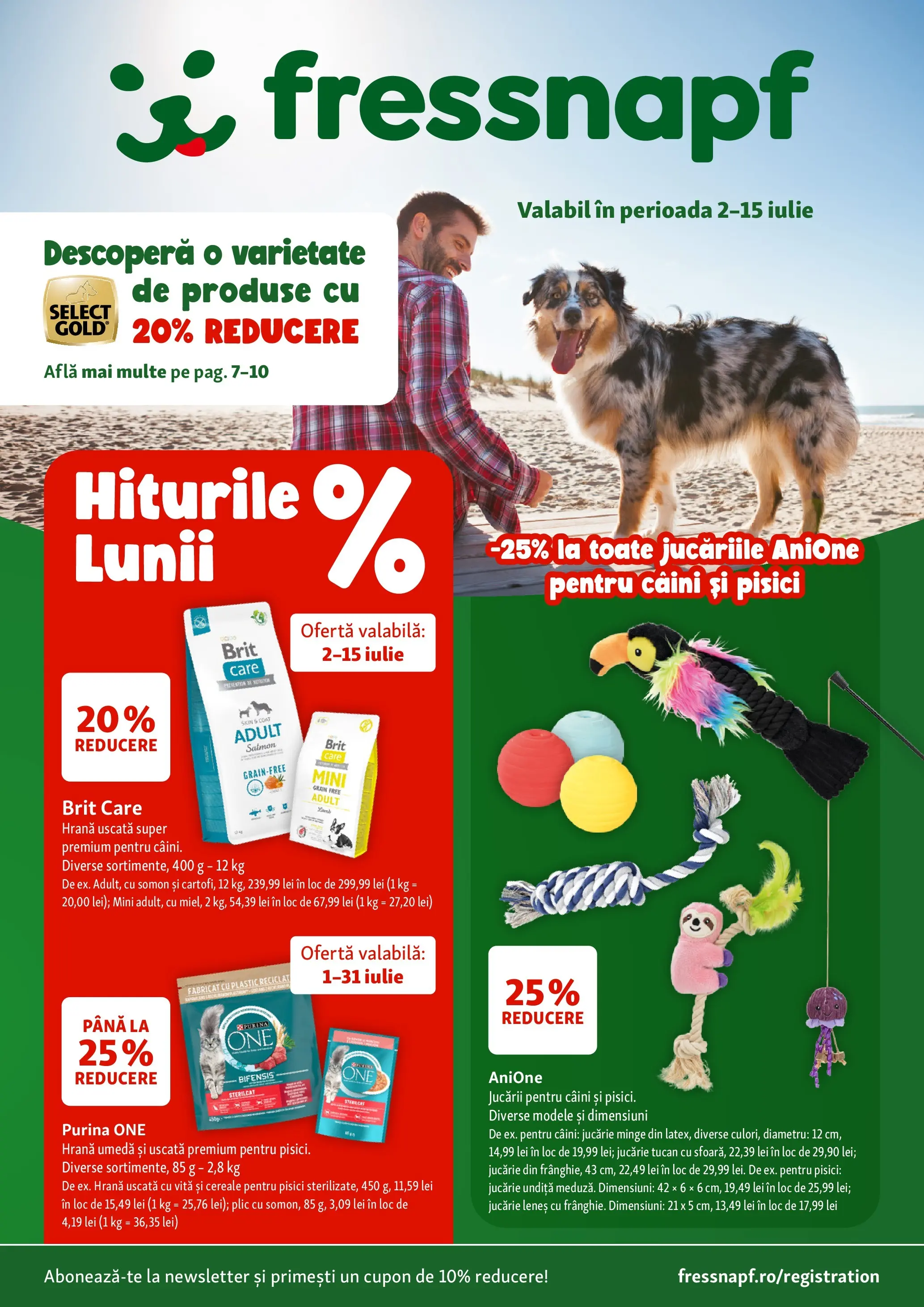 Fressnapf - Catalog Fressnapf până în data de 15.07.2026 - Oferta 01.07.2026 - 15.07.2026 | Pagină: 1 | Produse: Cereale