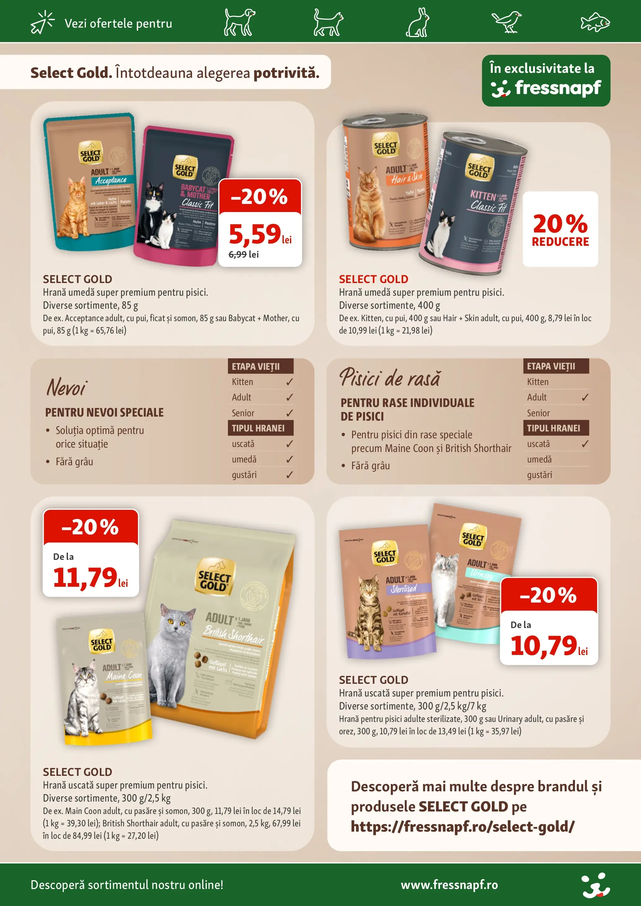 Fressnapf - Catalog Fressnapf până în data de 15.07.2026 - Oferta 01.07.2026 - 15.07.2026 | Pagină: 10 | Produse: Hrană pentru pisici