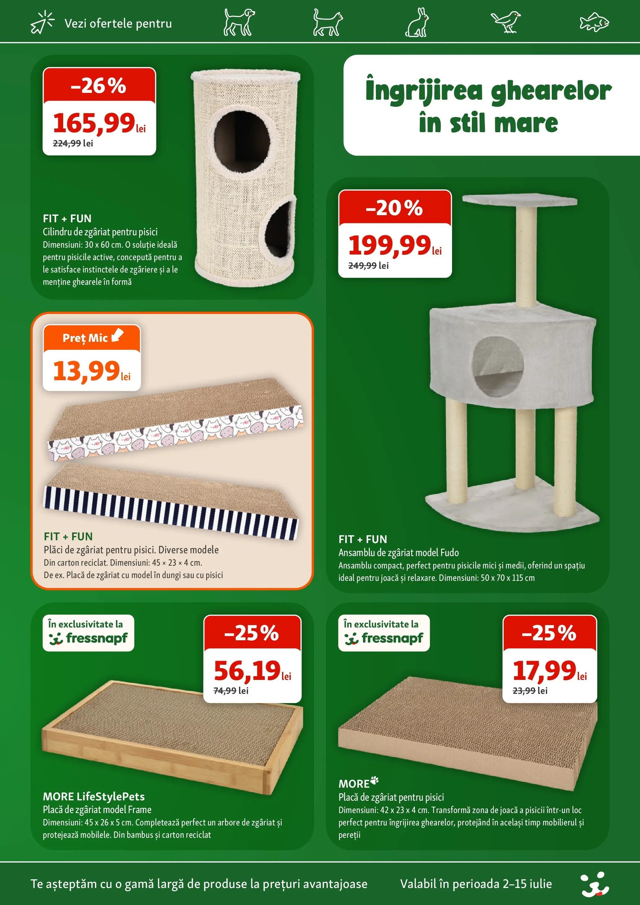 Fressnapf - Catalog Fressnapf până în data de 15.07.2026 - Oferta 01.07.2026 - 15.07.2026 | Pagină: 14 | Produse: Mici