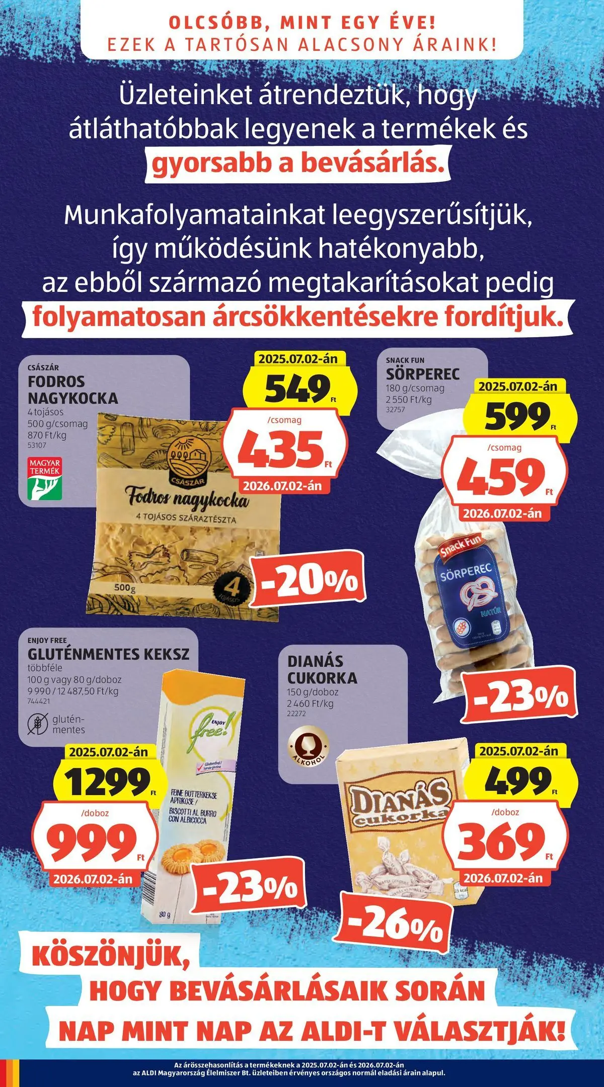 Aldi aktuális akciós újság - 2026.07.02.-tól⏳Szórólap | Oldal: 4 Aldi aktuális akciós újság - 2026.07.02. -tól/töl > akció, lapozható szórólap 🛍️ | Oldal: 4