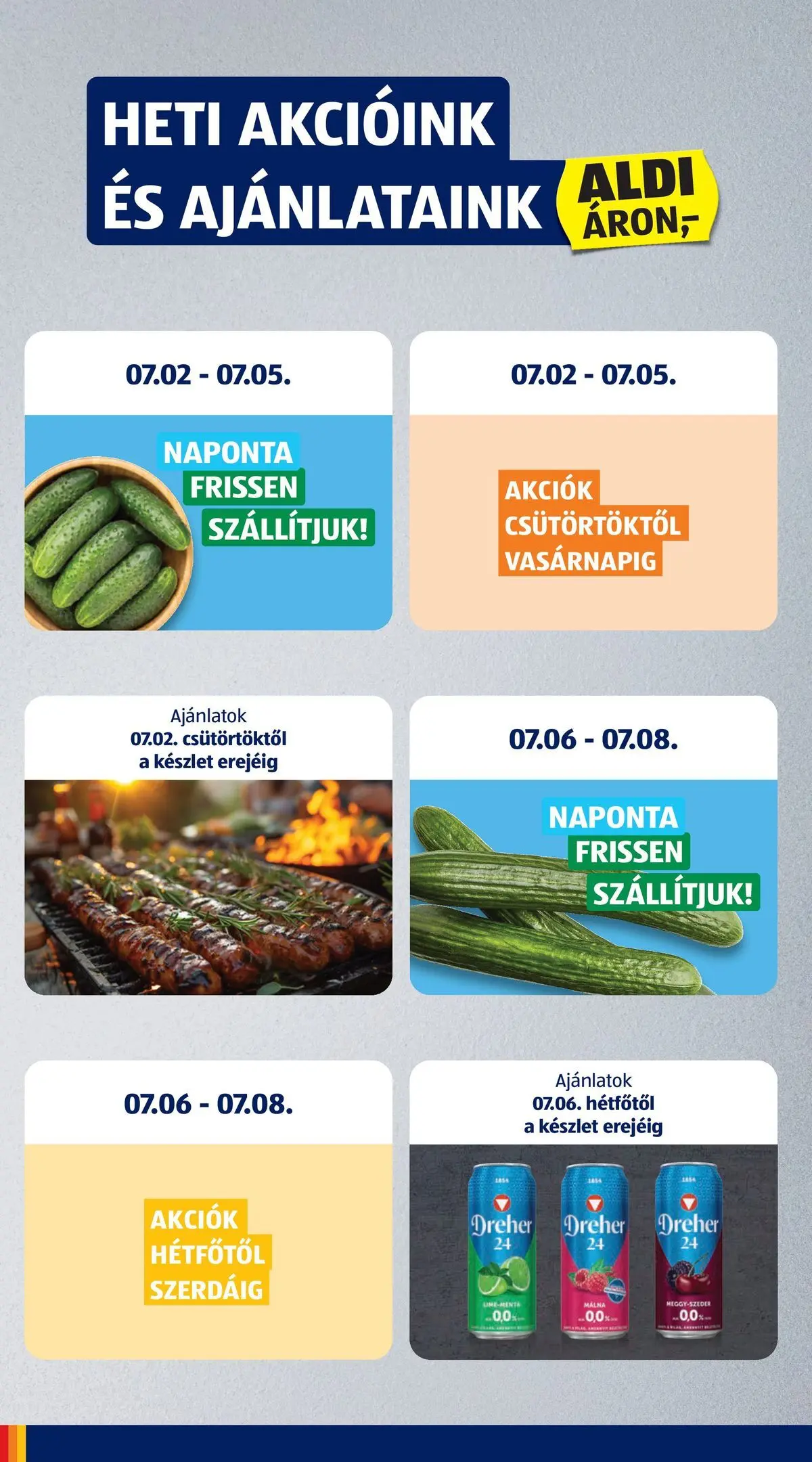 Aldi aktuális akciós újság - 2026.07.02.-tól⏳Szórólap | Oldal: 6 Aldi aktuális akciós újság - 2026.07.02. -tól/töl > akció, lapozható szórólap 🛍️ | Oldal: 6