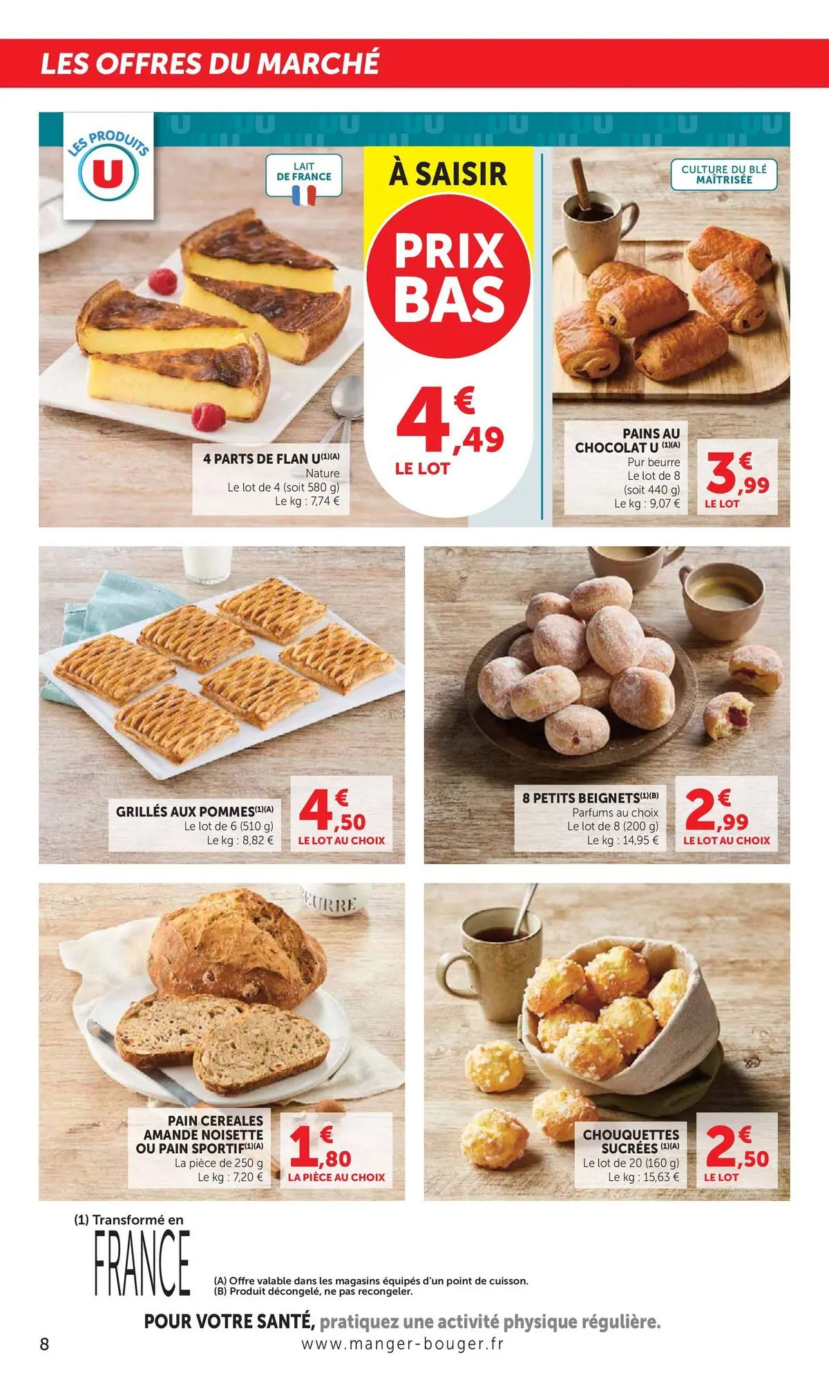 Offres - Catalogue SUPER U 【Juillet】 | Page: 8 | Produits: Lait, Beurre, Chocolat, Céréales