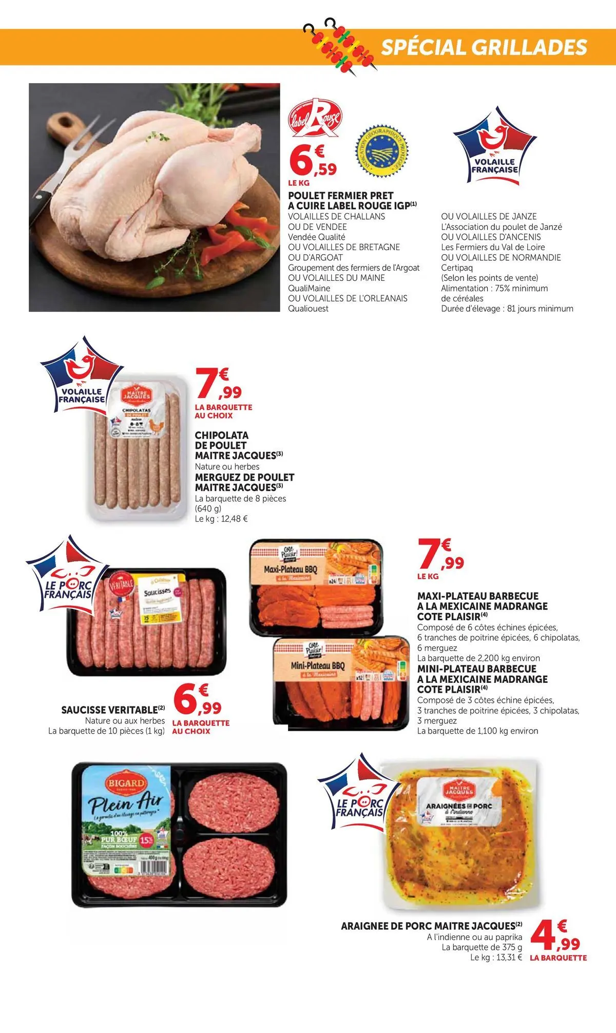 Offres - Catalogue HYPER U 【Juillet】 | Page: 5 | Produits: Paprika, Volaille, Merguez, Saucisse
