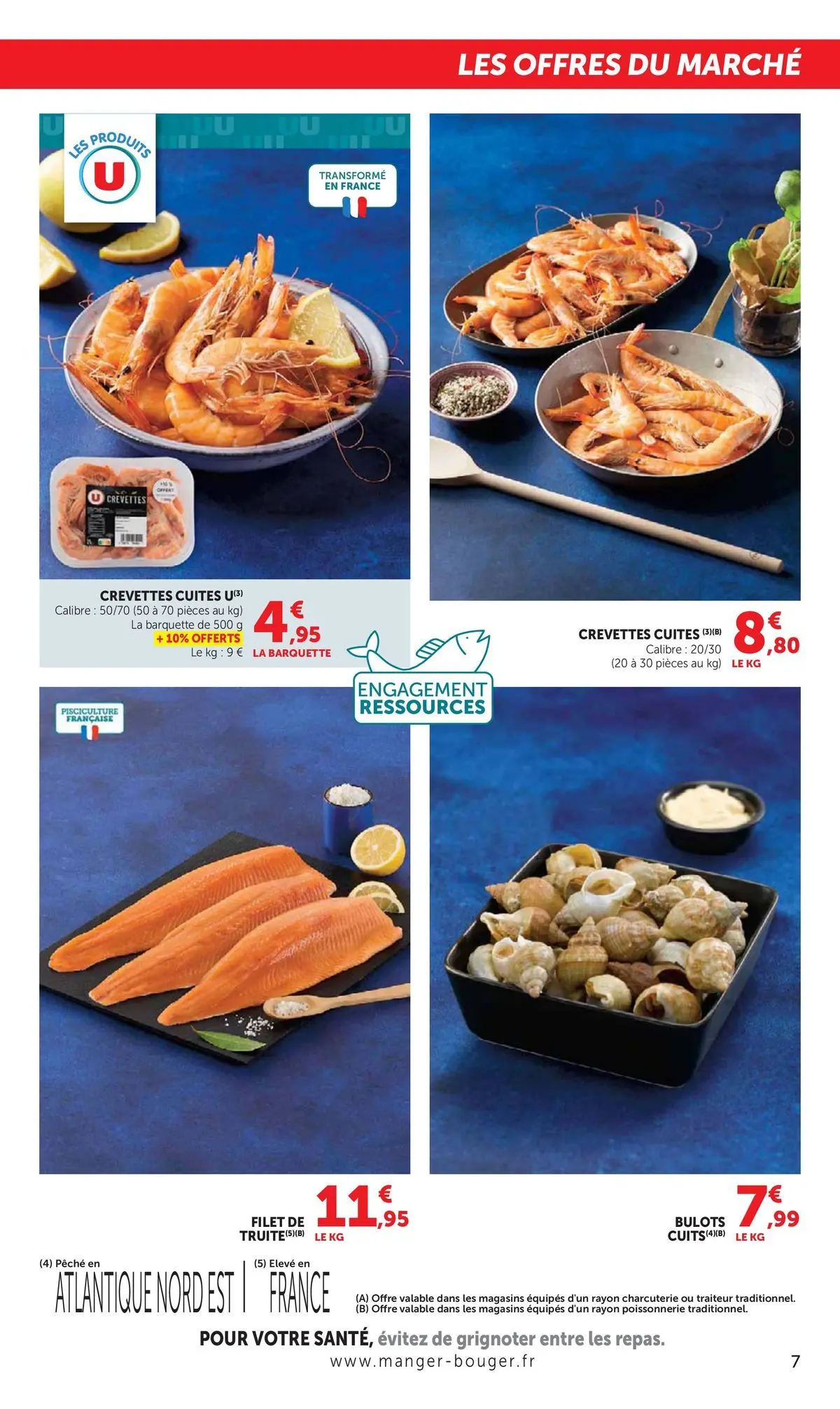 Offres - Catalogue HYPER U 【Juillet】 | Page: 7 | Produits: Pêche, Poissonnerie, Crevettes