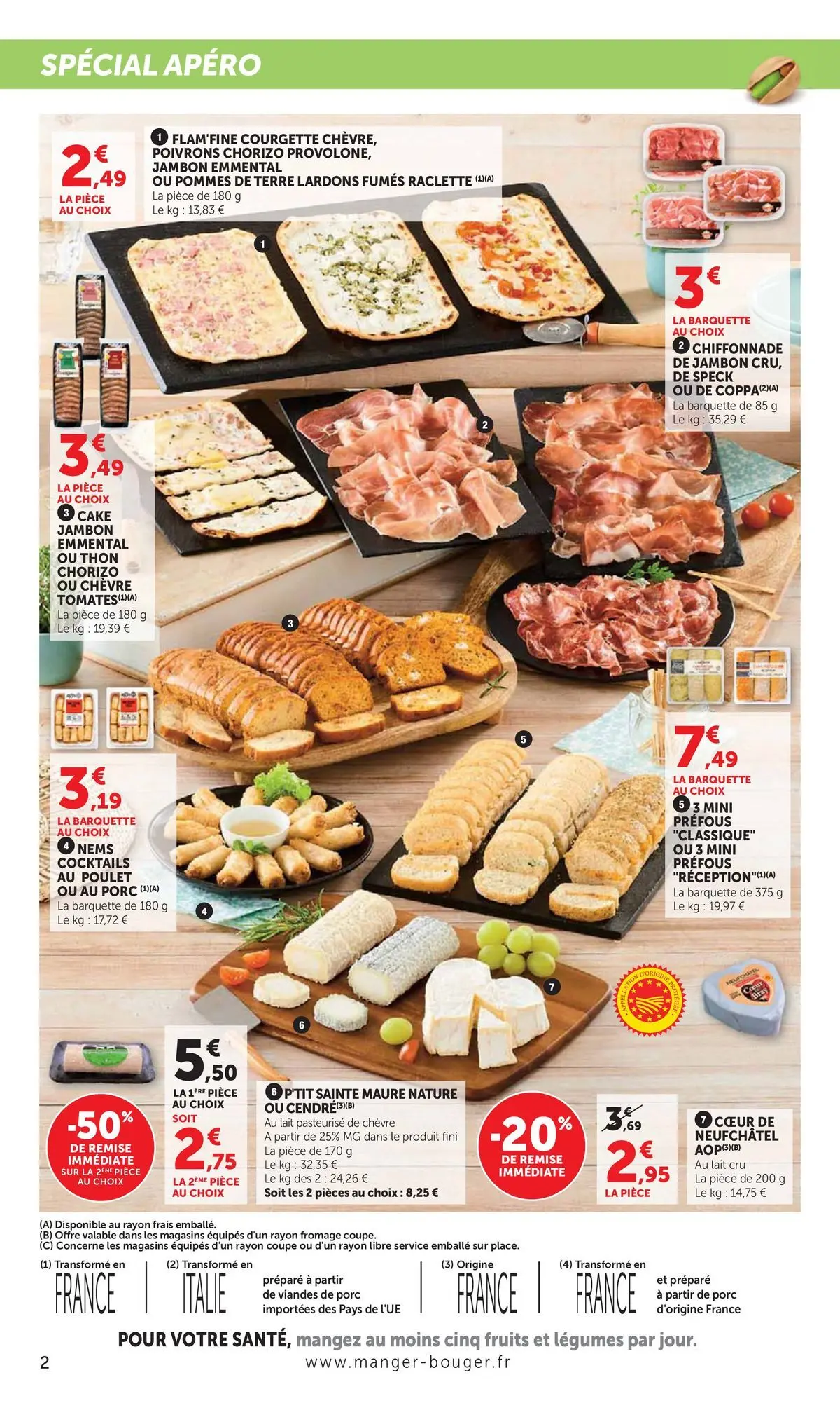 Offres - Catalogue U EXPRESS 【Juillet】 | Page: 2 | Produits: Emmental, Raclette, Fromage, Pommes de terre