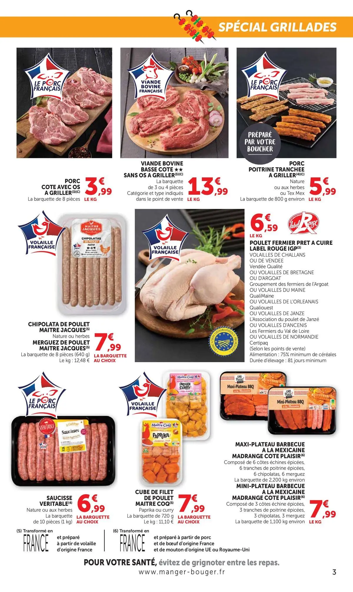 Offres - Catalogue U EXPRESS 【Juillet】 | Page: 3 | Produits: Curry, Viande, Céréales, Basse côte