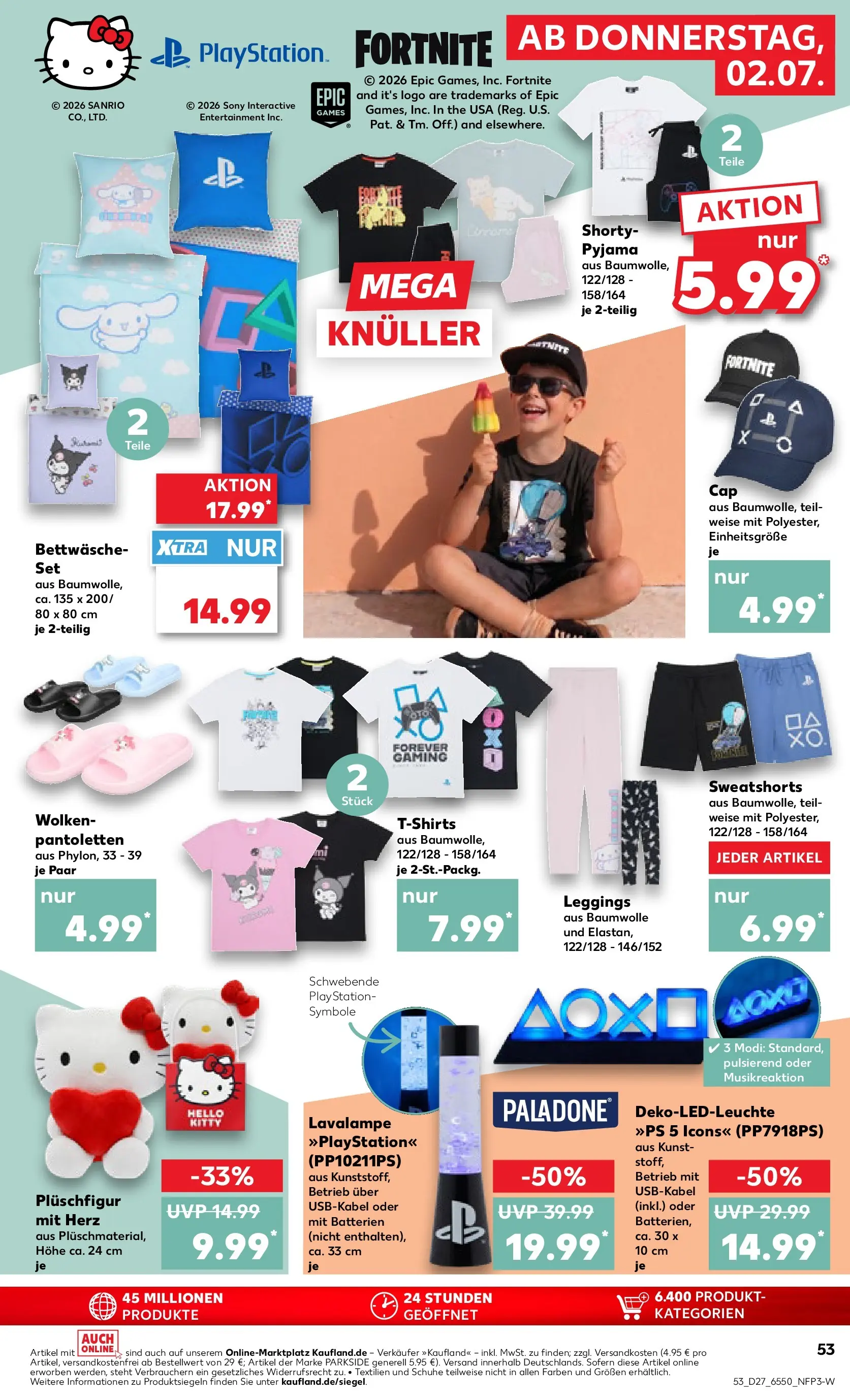 Prospekt Kaufland ab 02.07.2026 ยป Angebote und Werbung Online | Seite: 53 | Produkte: Sony, Sweatshorts, Batterien, Leggings Prospekt Kaufland ab 02.07.2026 ยป Angebote Online zum Blรคttern | Seite: 53 | Produkte: Sony, Sweatshorts, Batterien, Leggings