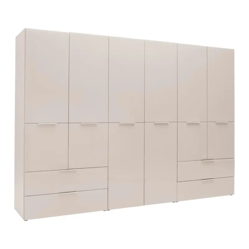 Dreht&uuml;renschrank Siena Glas Kaschmir