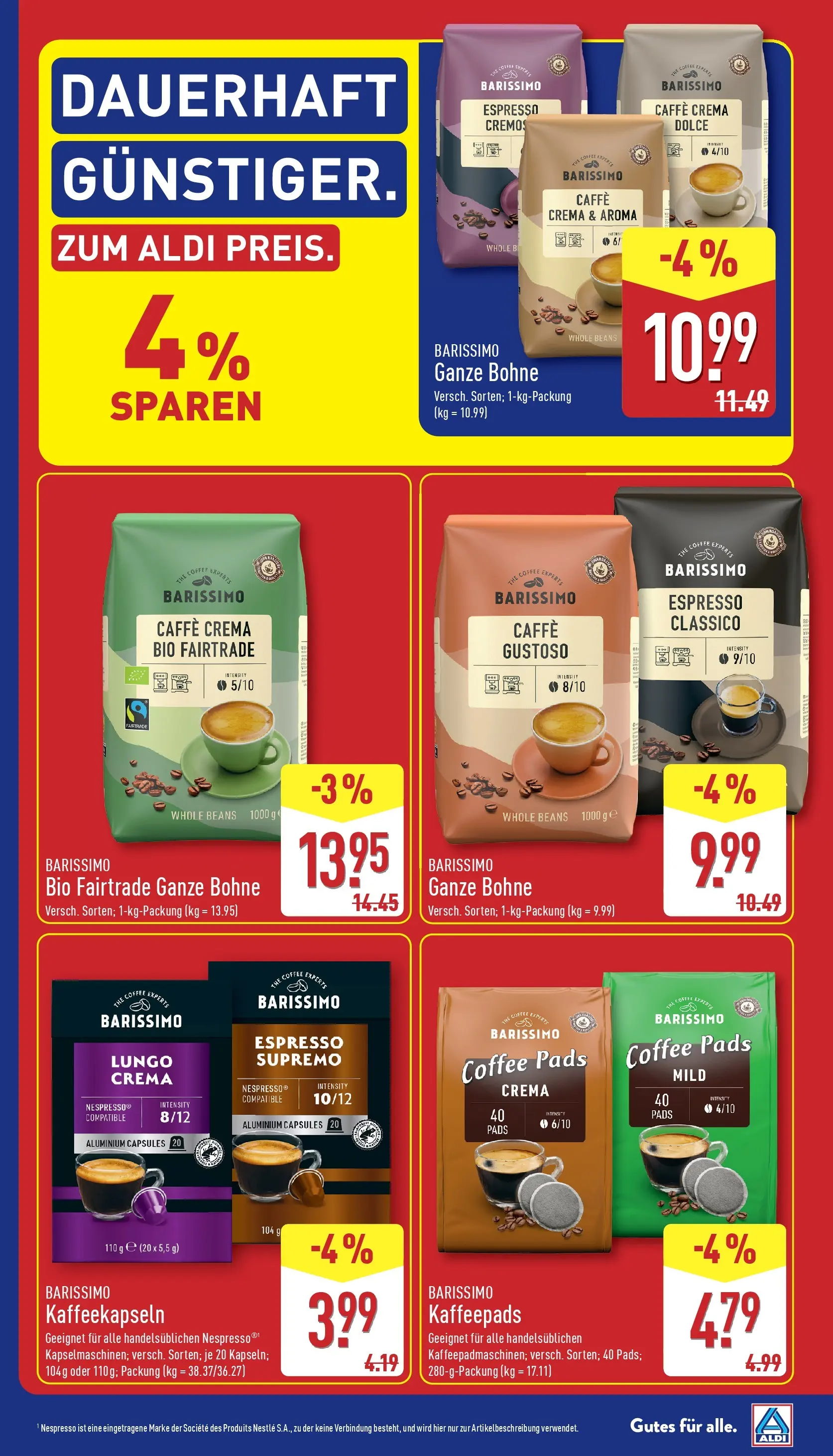 Aldi - ALDI Nord: Wochenangebote (ab 05.07.2026) » Angebote Online | Seite: 4 | Produkte: Kaffeepads