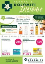 Farmacie Dolomiti Le offerte di Luglio-Agosto - al 31.08.2026