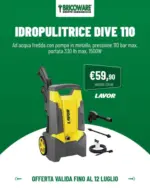Bricoware Idropulitrice dive 110 - al 12.07.2026