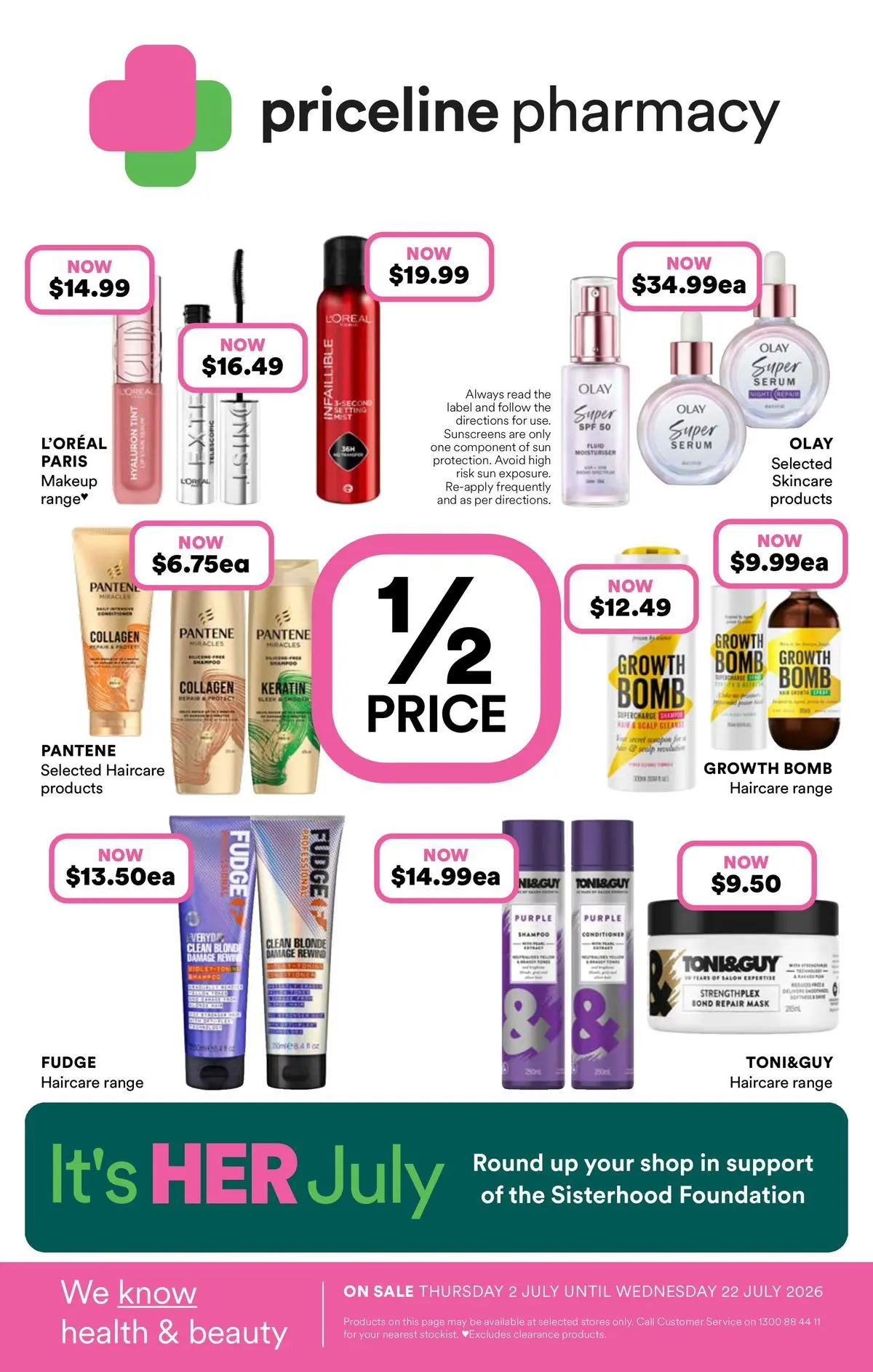 Priceline Pharmacy catalogue Randwick - 01/07/2026 > weekly / monthly specials | Page: 1