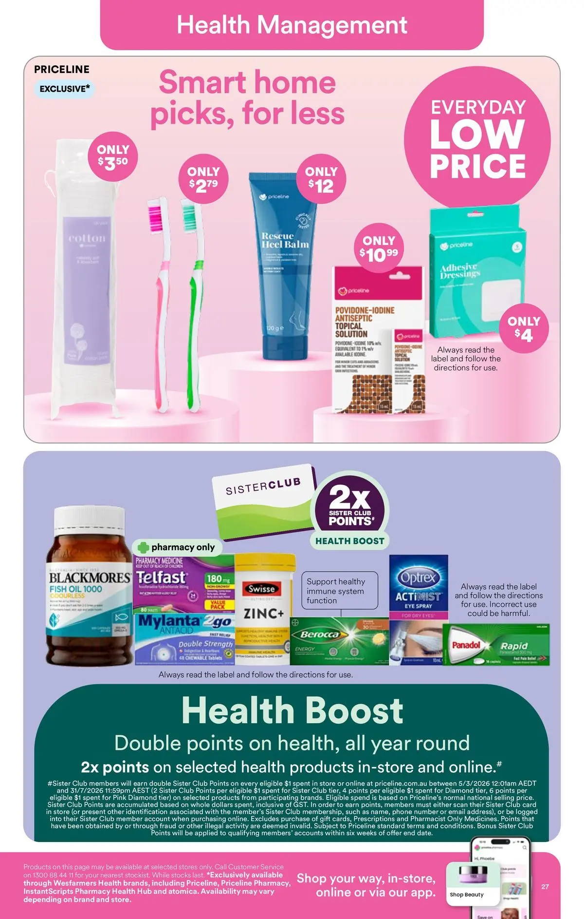 Priceline Pharmacy catalogue Randwick - 01/07/2026 > weekly / monthly specials | Page: 27