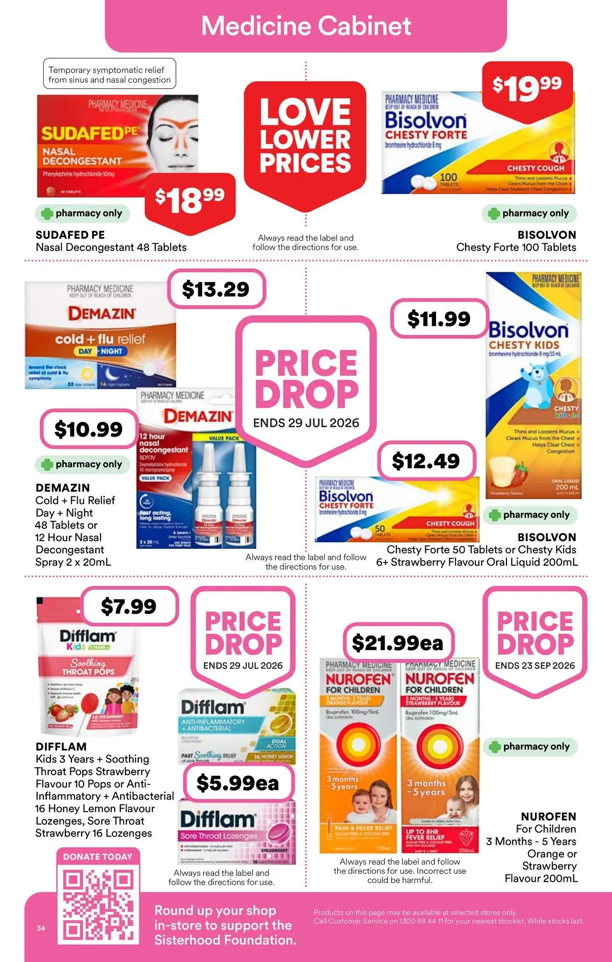 Priceline Pharmacy catalogue Randwick - 01/07/2026 > weekly / monthly specials | Page: 34