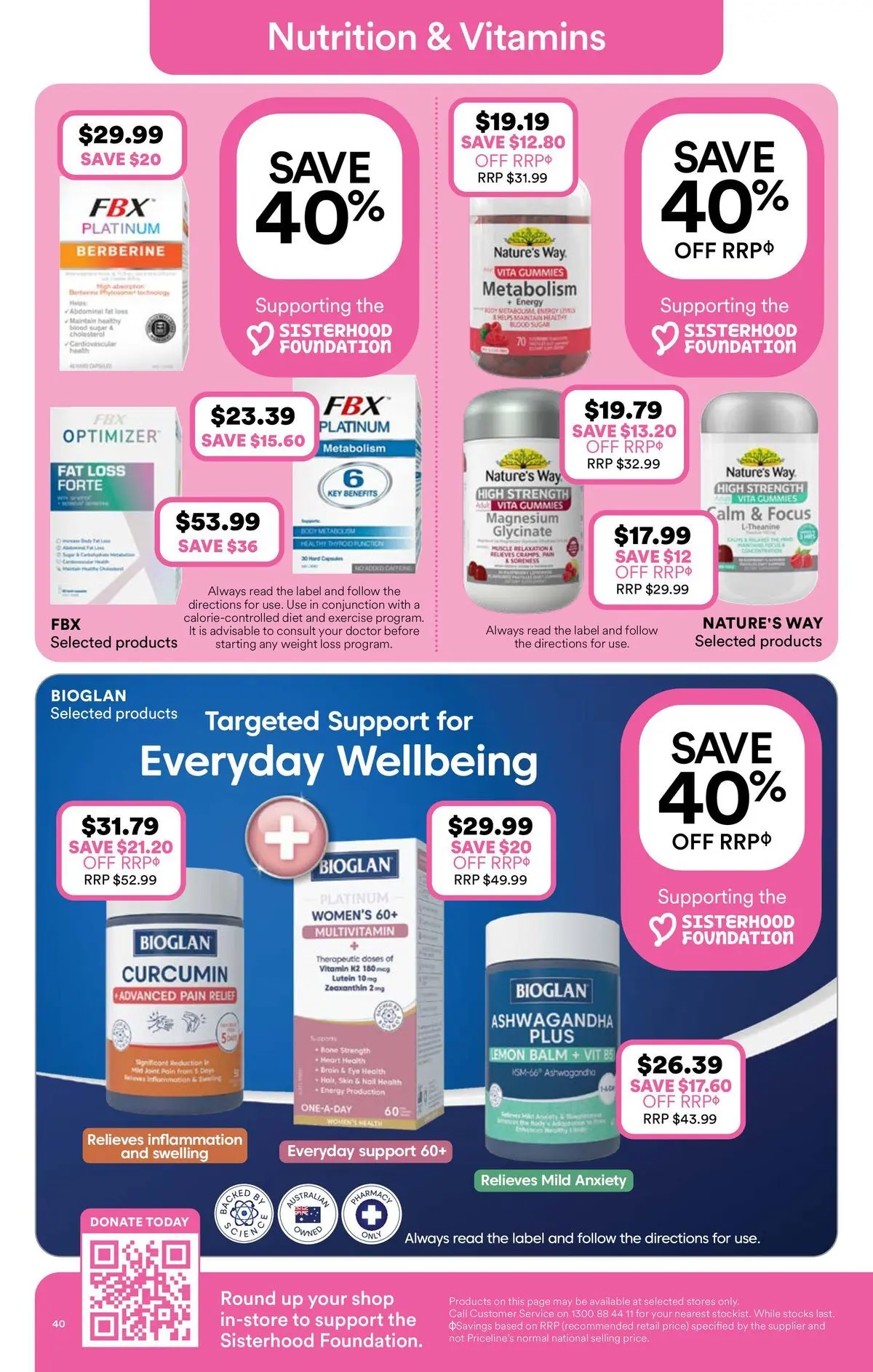 Priceline Pharmacy catalogue Randwick - 01/07/2026 > weekly / monthly specials | Page: 40