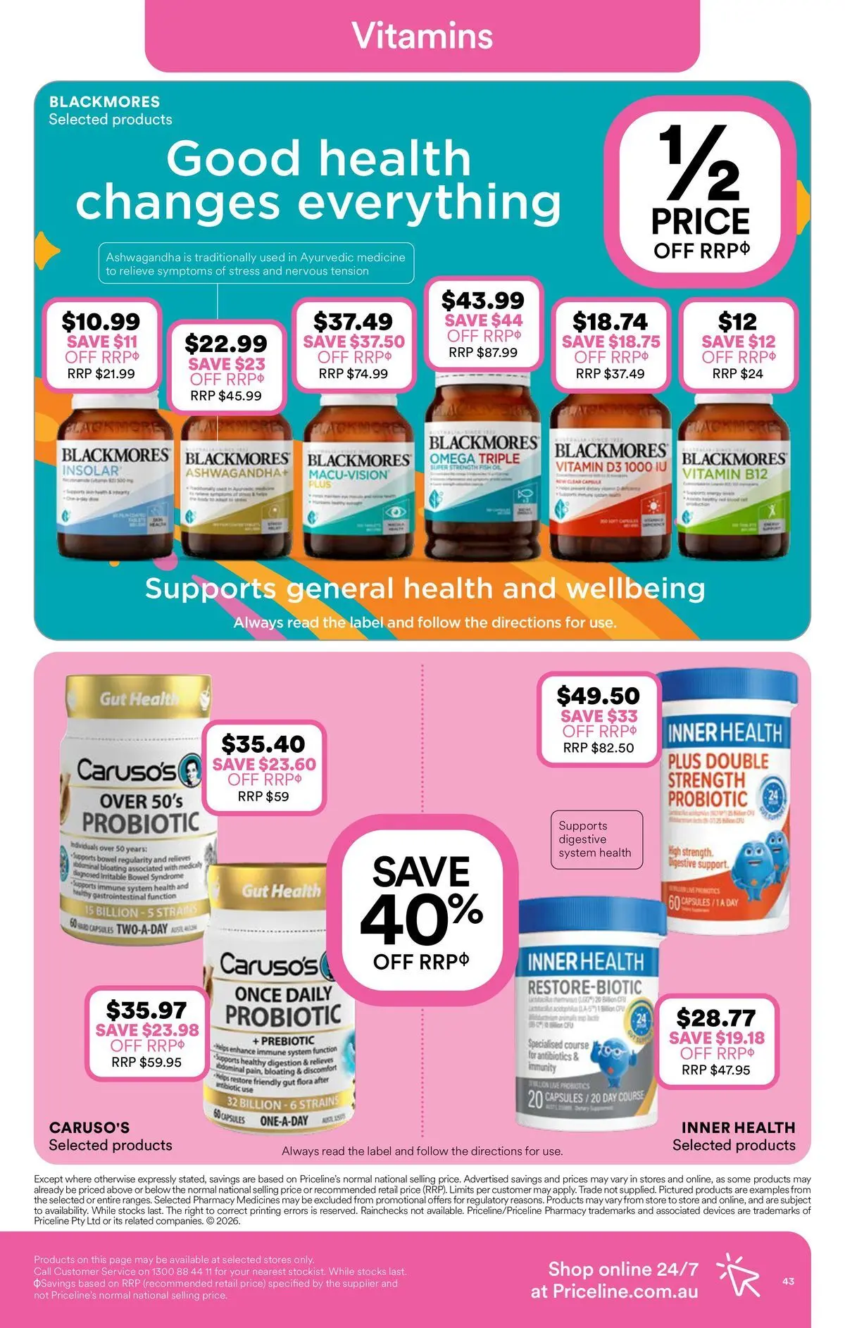 Priceline Pharmacy catalogue Randwick - 01/07/2026 > weekly / monthly specials | Page: 43