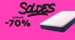 Le roi du matelas SOLDES jusqu'&agrave; -70 % - au 31.07.2026