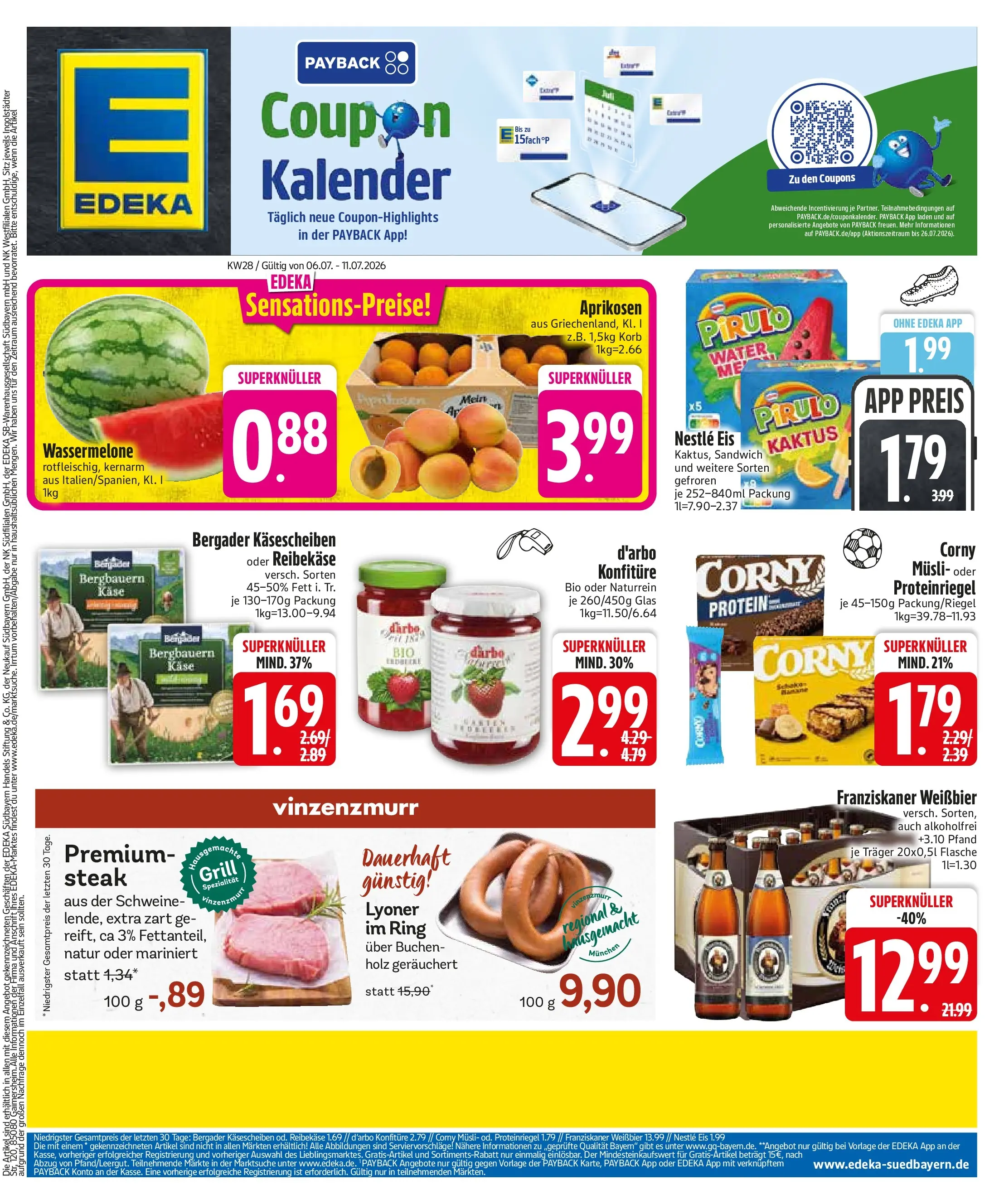 Edeka - EDEKA: Wochenangebote (ab 05.07.2026) » Angebote Online | Seite: 3 | Produkte: Musli, Grill, Korb, Wassermelone