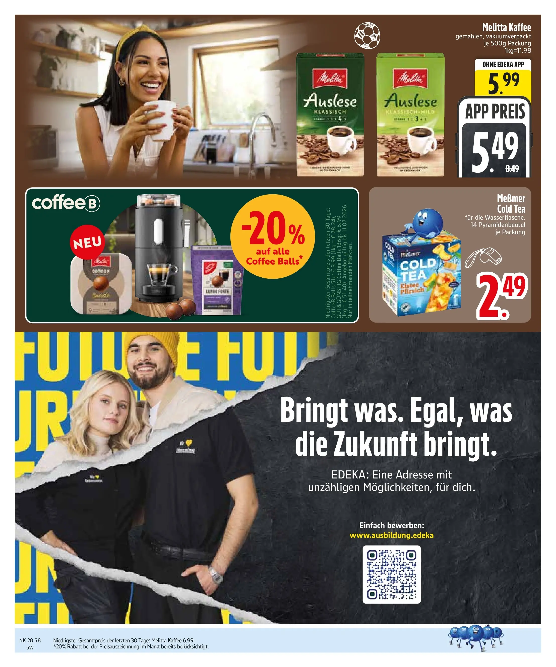 Edeka - EDEKA: Wochenangebote (ab 05.07.2026) » Angebote Online | Seite: 10 | Produkte: Melitta, Kaffee, Tür, Pfirsich