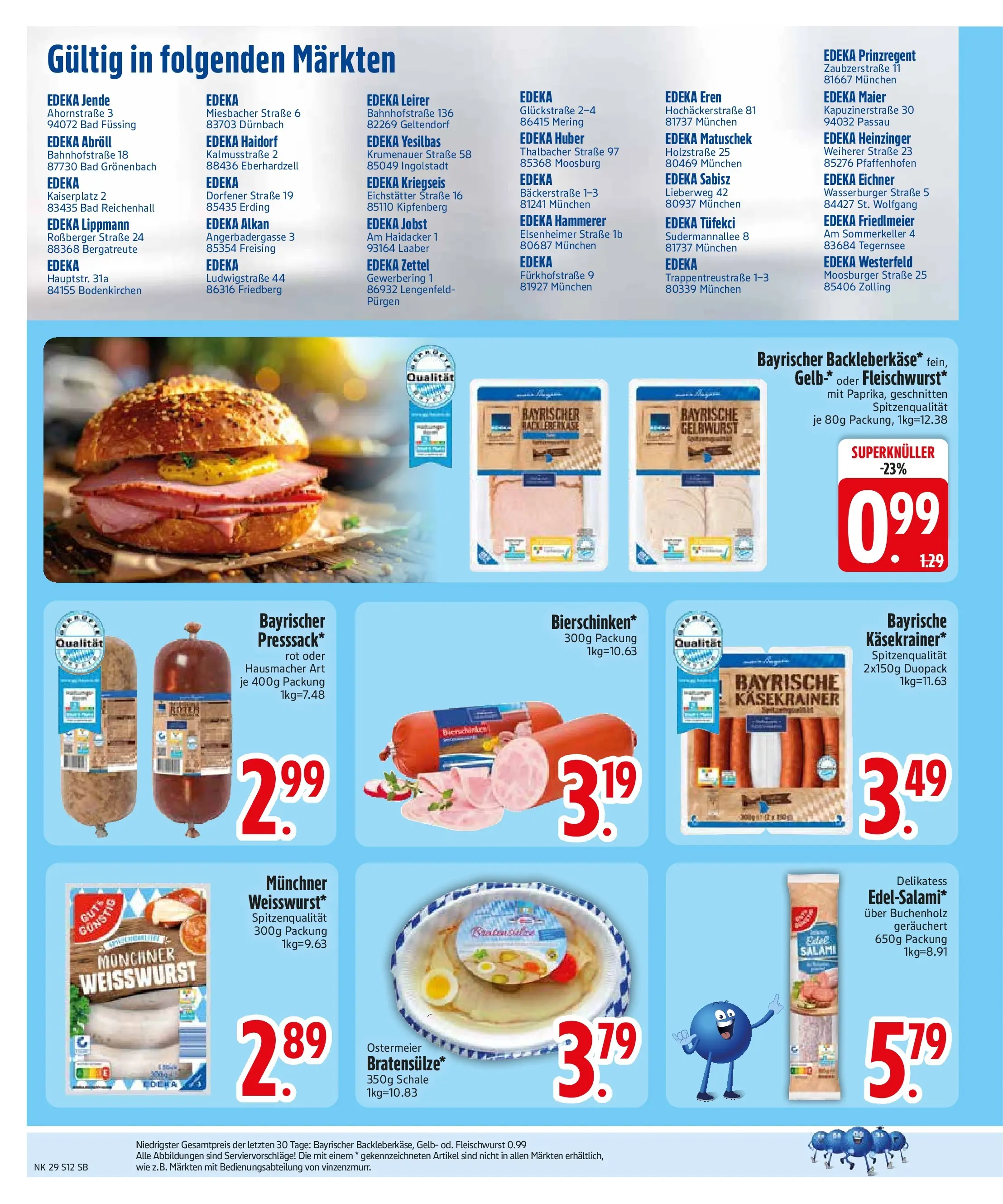 Edeka - EDEKA: Wochenangebote (ab 05.07.2026) » Angebote Online | Seite: 14 | Produkte: Bad, Käsekrainer, Weißwurst, Salami