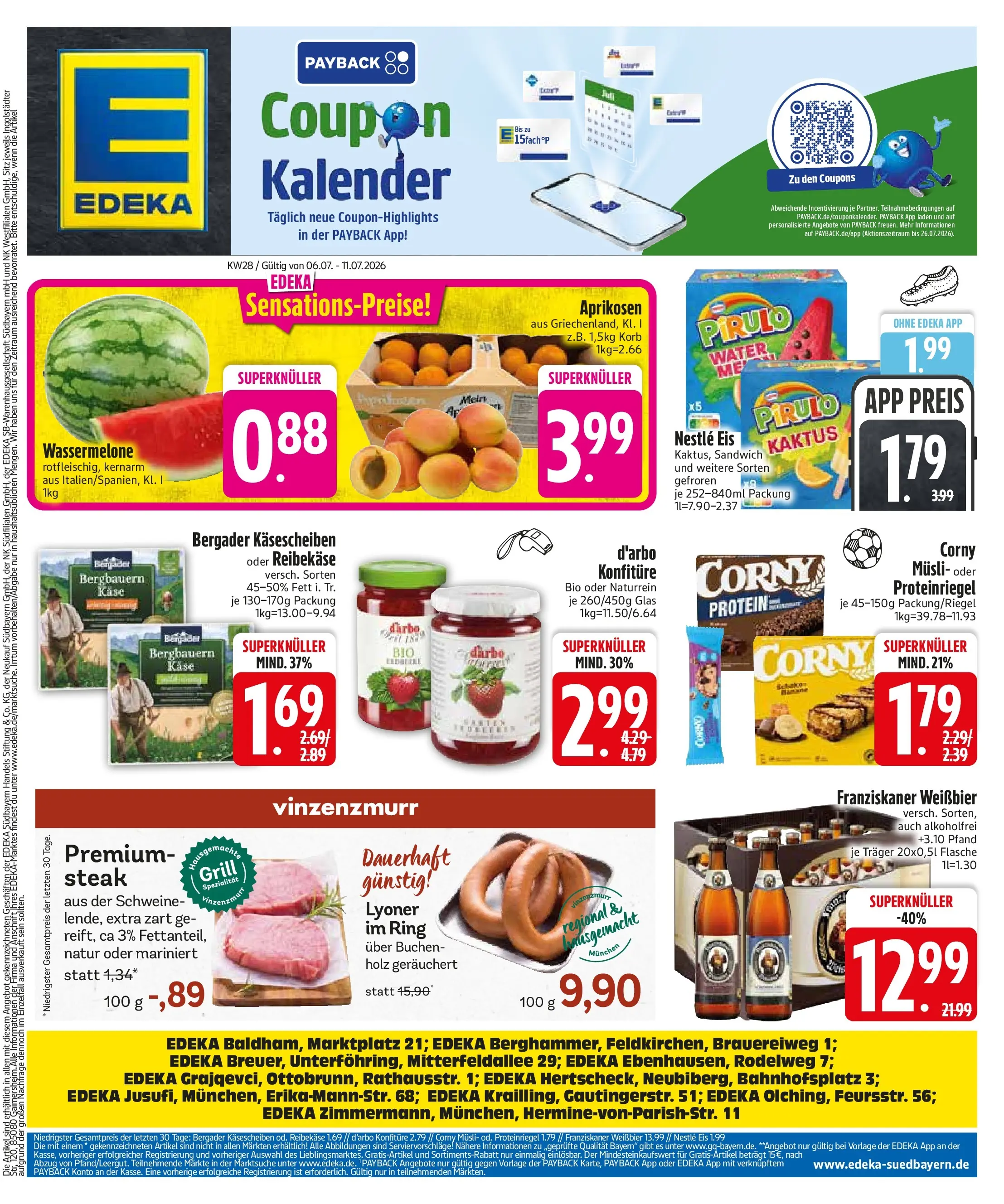 Edeka - EDEKA: Wochenangebote (ab 05.07.2026) » Angebote Online | Seite: 3 | Produkte: Musli, Franziskaner, Käse, Weißbier