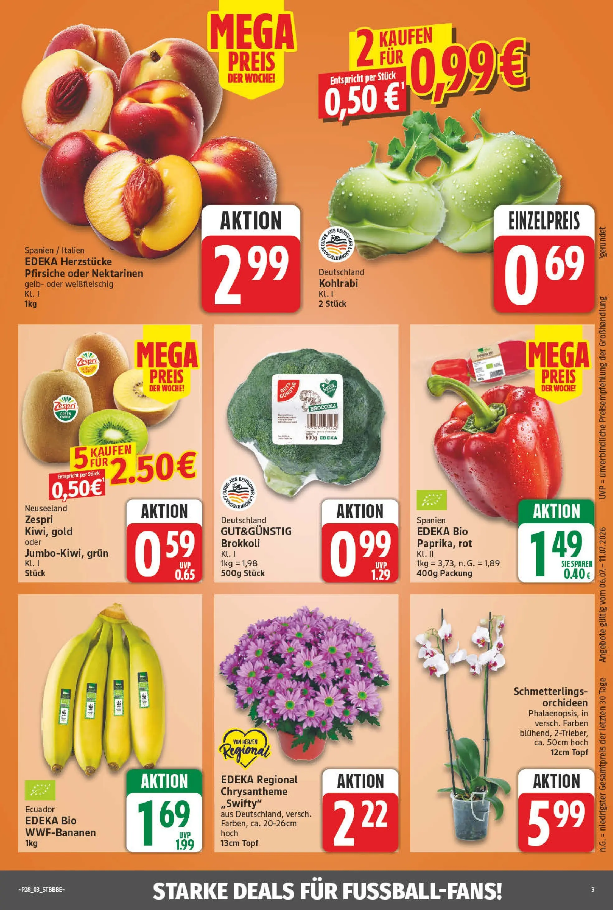 Angebote - Wochenangebote (ab 05.07.2026) zum Blättern | Seite: 3 | Produkte: Nektarinen, Kohlrabi, Brokkoli