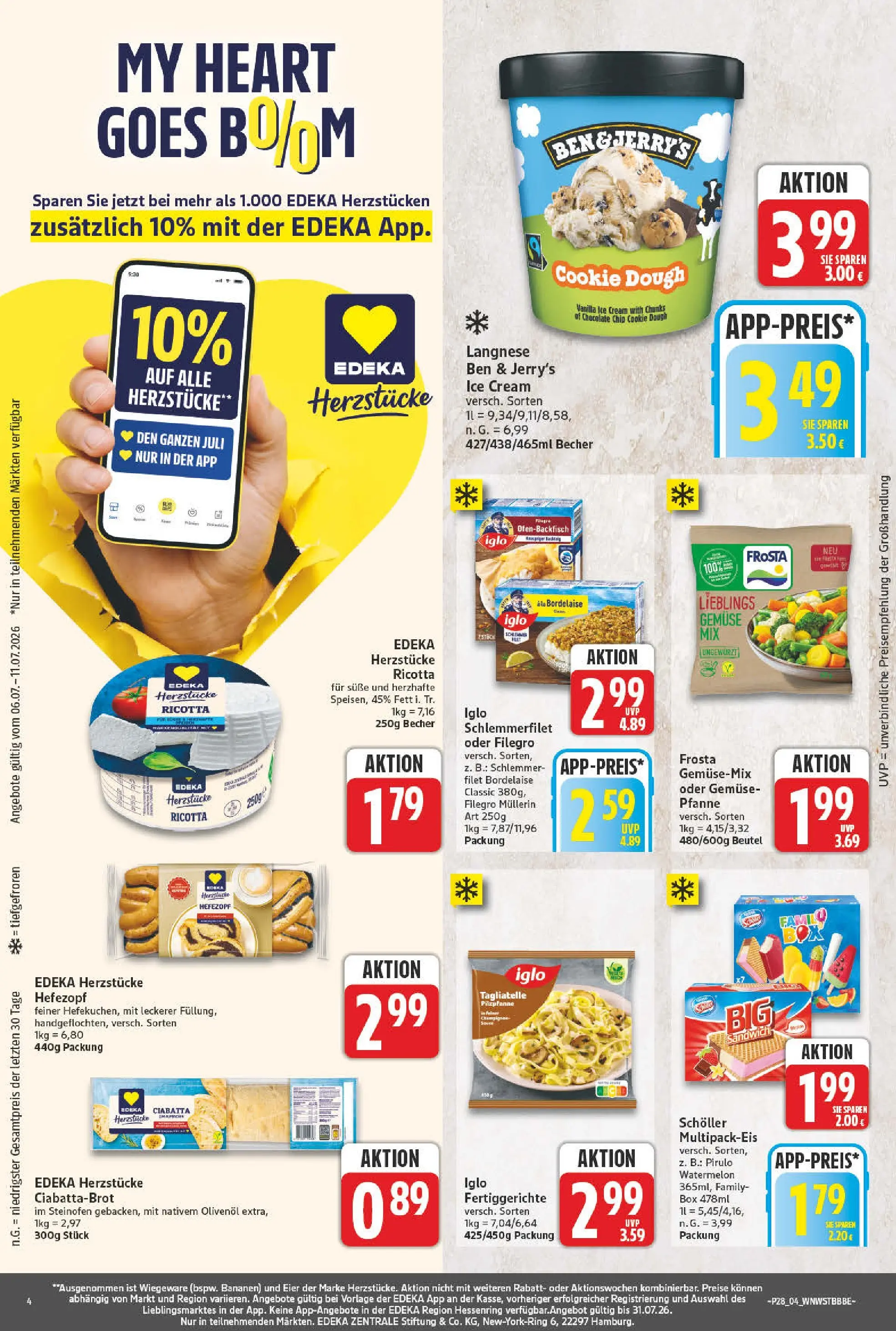 Angebote - Wochenangebote (ab 05.07.2026) zum Blättern | Seite: 4 | Produkte: Box, Iglo, Olivenol, Bananen