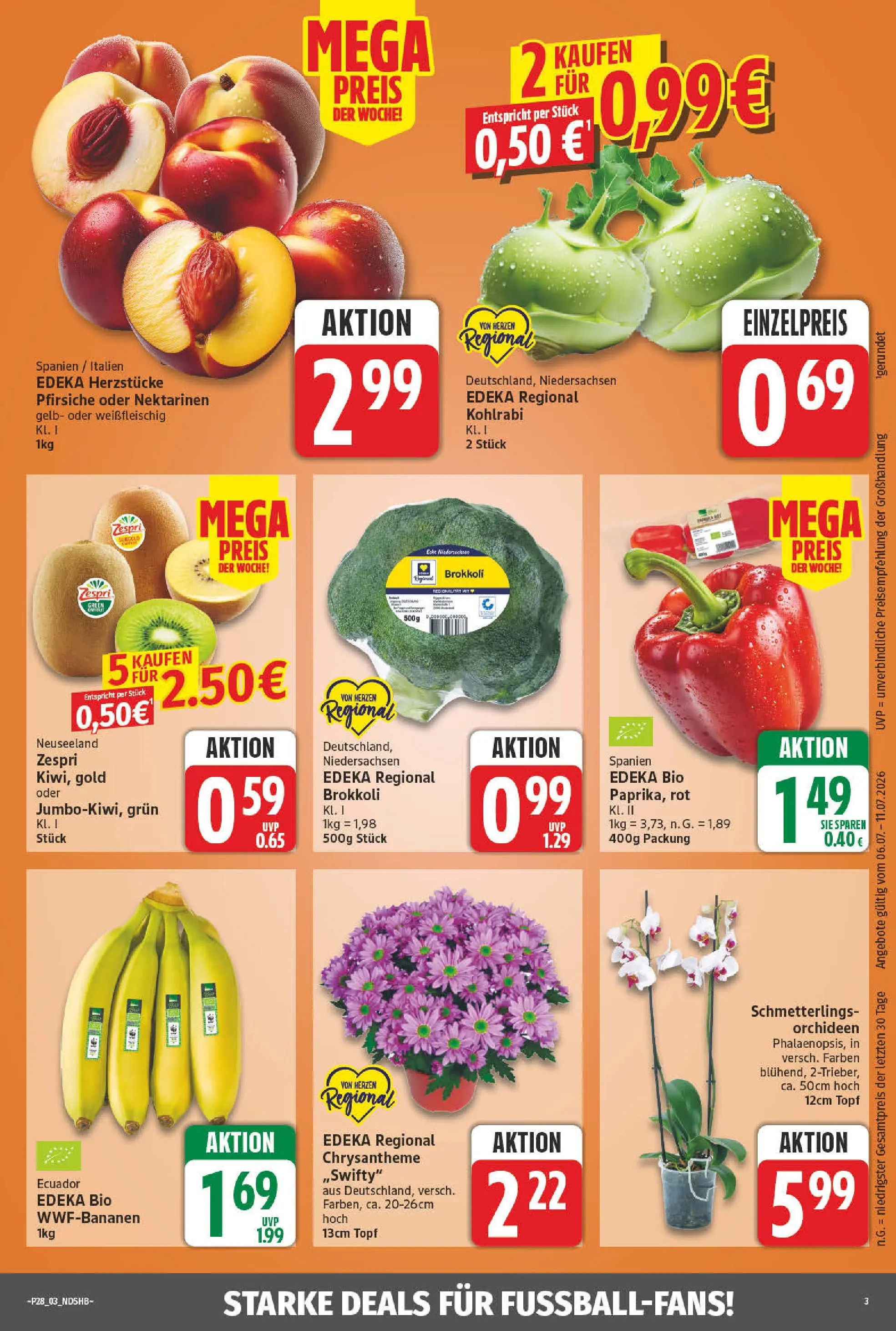 Angebote - Wochenangebote (ab 05.07.2026) zum Blättern | Seite: 3 | Produkte: Nektarinen, Kohlrabi, Brokkoli