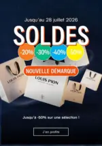 Louis Pion Soldes - au 28.07.2026