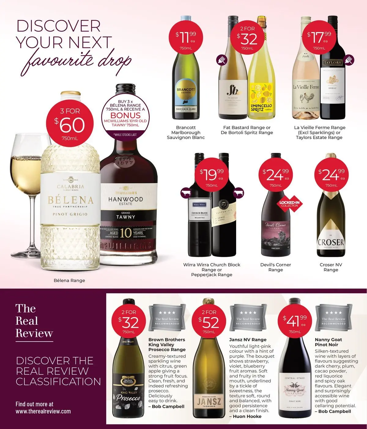 Deals - Discover Winter Favourites 06/07 - 05/07/2026 > weekly / monthly specials | Page: 4 | Products: Wine