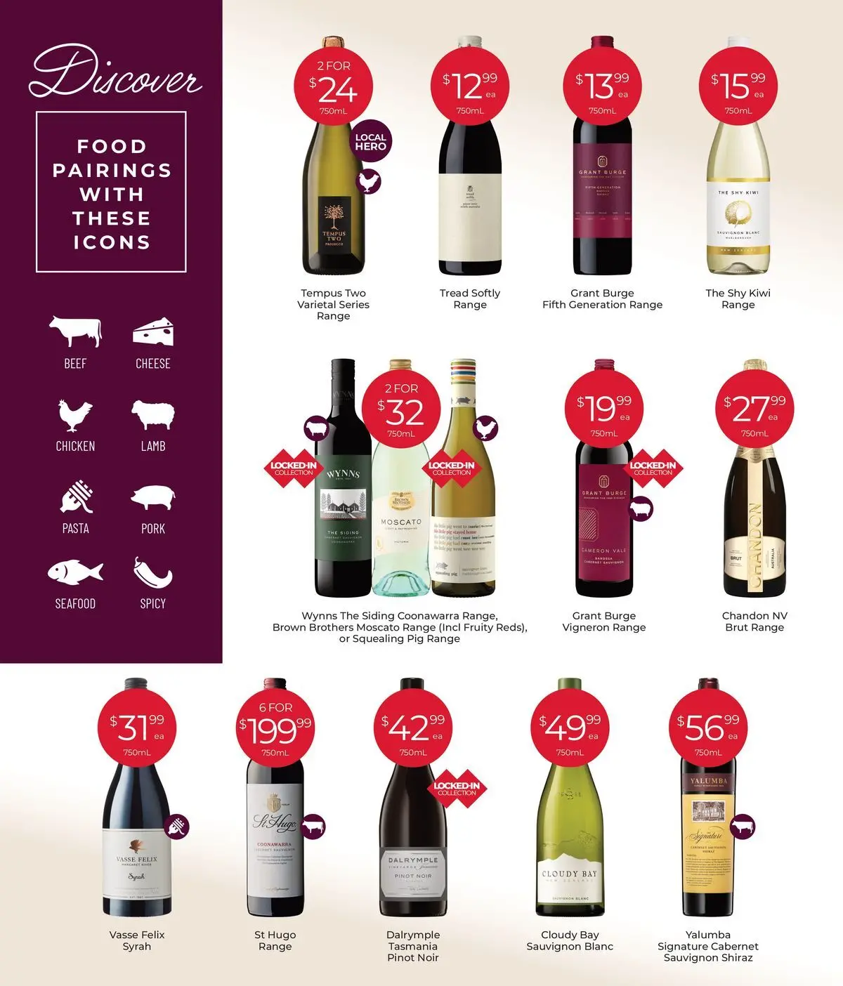 Deals - Discover Winter Favourites 06/07 - 05/07/2026 > weekly / monthly specials | Page: 5 | Products: Cheese, Pork, Pasta, Seafood