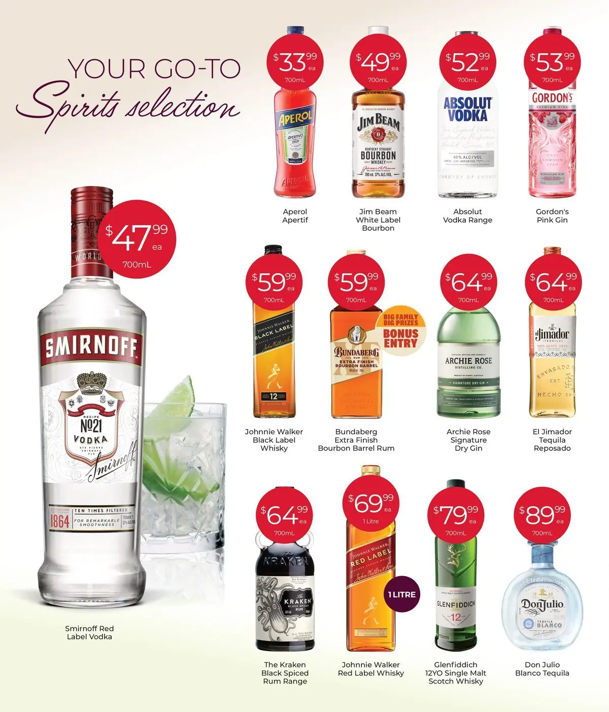 Deals - Discover Winter Favourites 06/07 - 05/07/2026 > weekly / monthly specials | Page: 6 | Products: Gin, Vodka, Rum, Scotch
