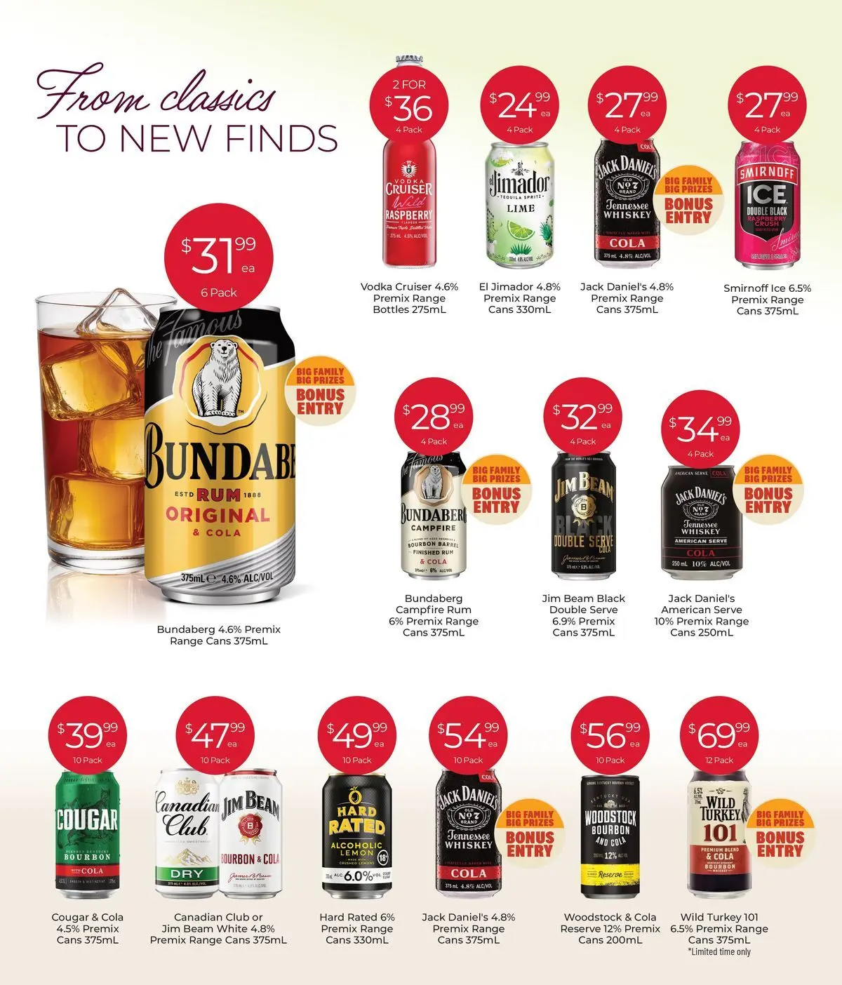 Deals - Discover Winter Favourites 06/07 - 05/07/2026 > weekly / monthly specials | Page: 7 | Products: Whiskey, Rum, Lemon, Lime